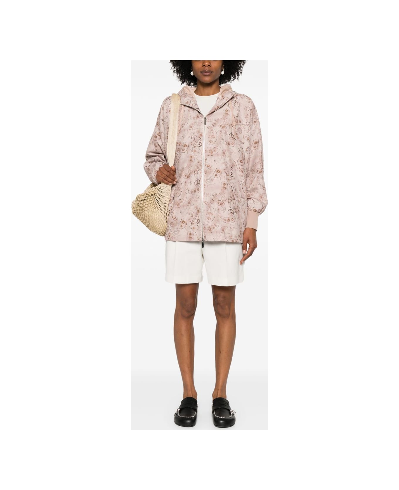 Emporio Armani Printed Blouson Jacket - Grey