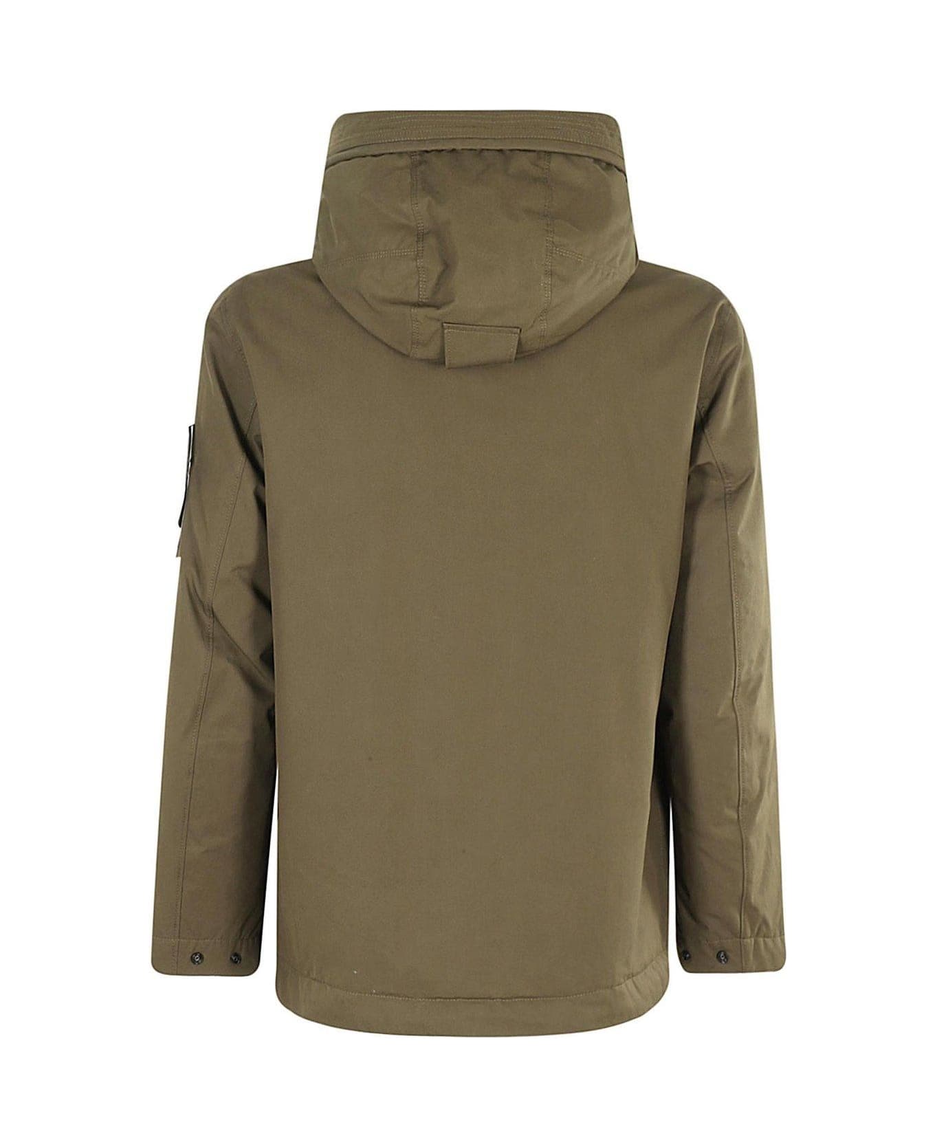 Stone Island Ghost Zip-up Jacket - Verde militare