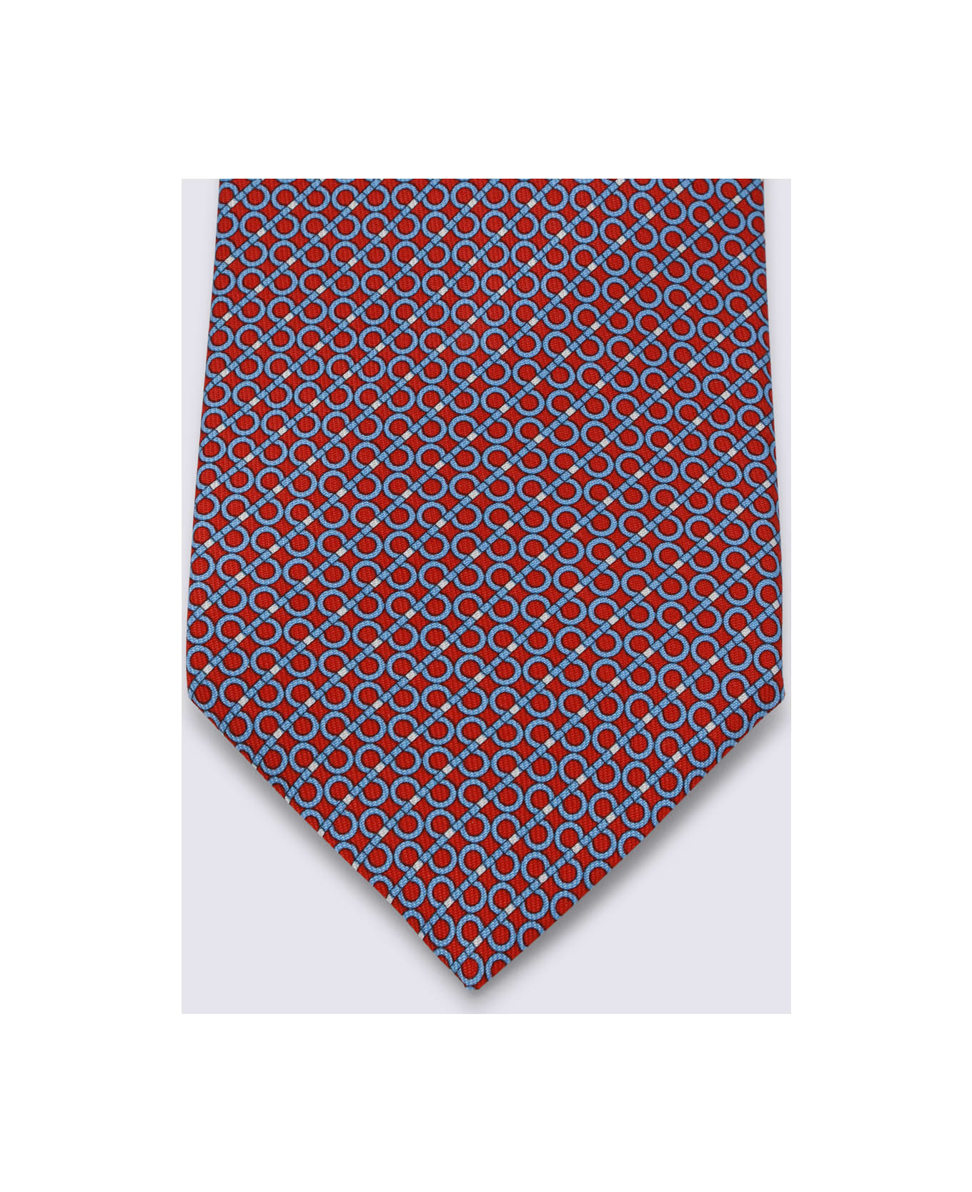 Ferragamo Red Silk Tie - Red