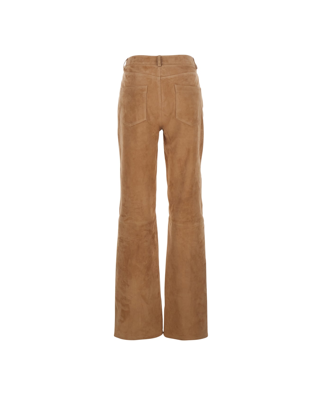 ARMA 
michela
 Beige Trousers With Belt Loop In Suede Woman - Beige