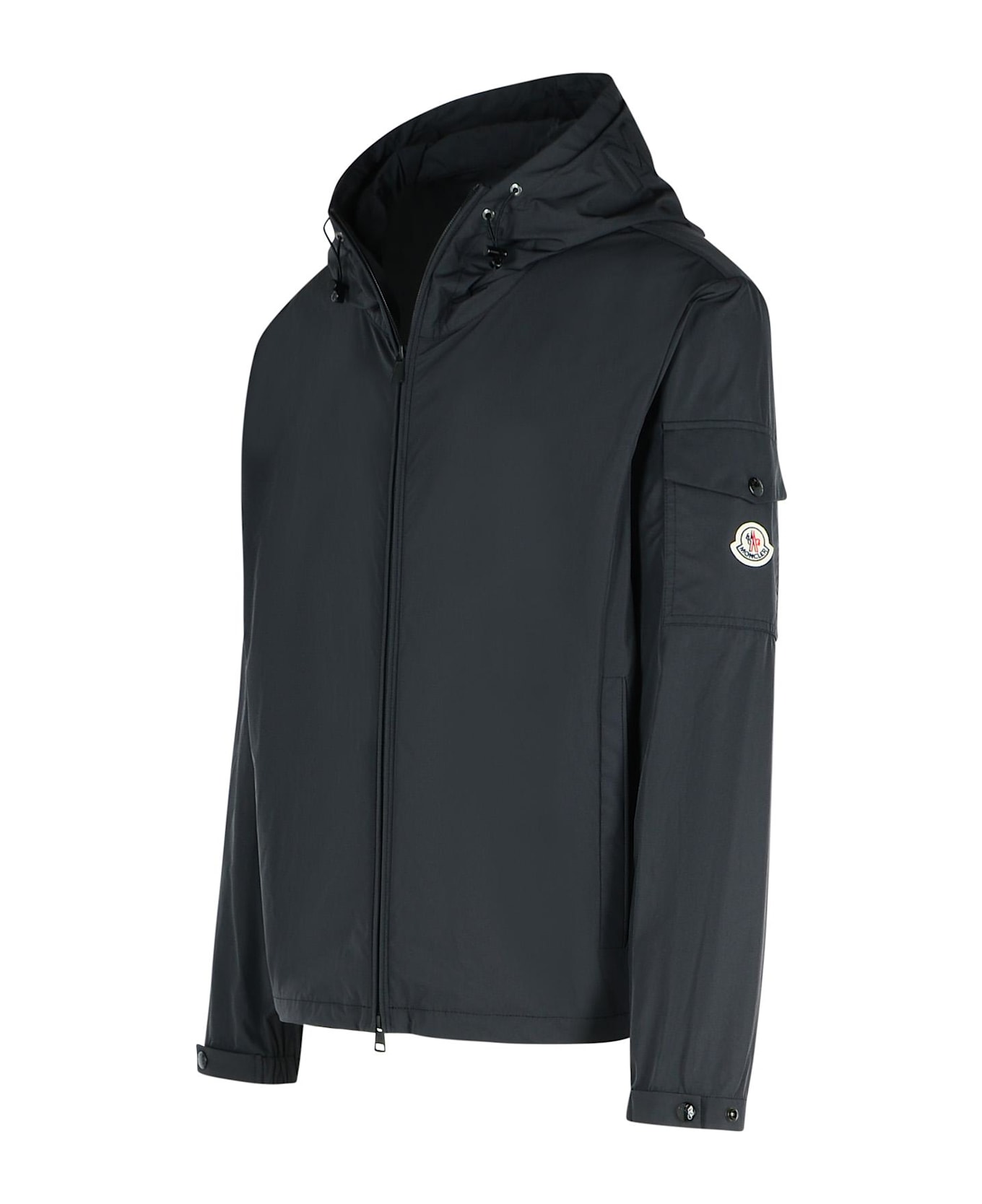 Moncler 'sassiere' Black Polyamide Jacket - Black