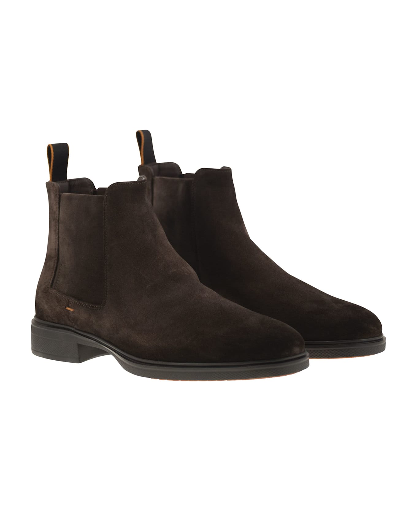 Santoni Suede Ankle Boots - Brown