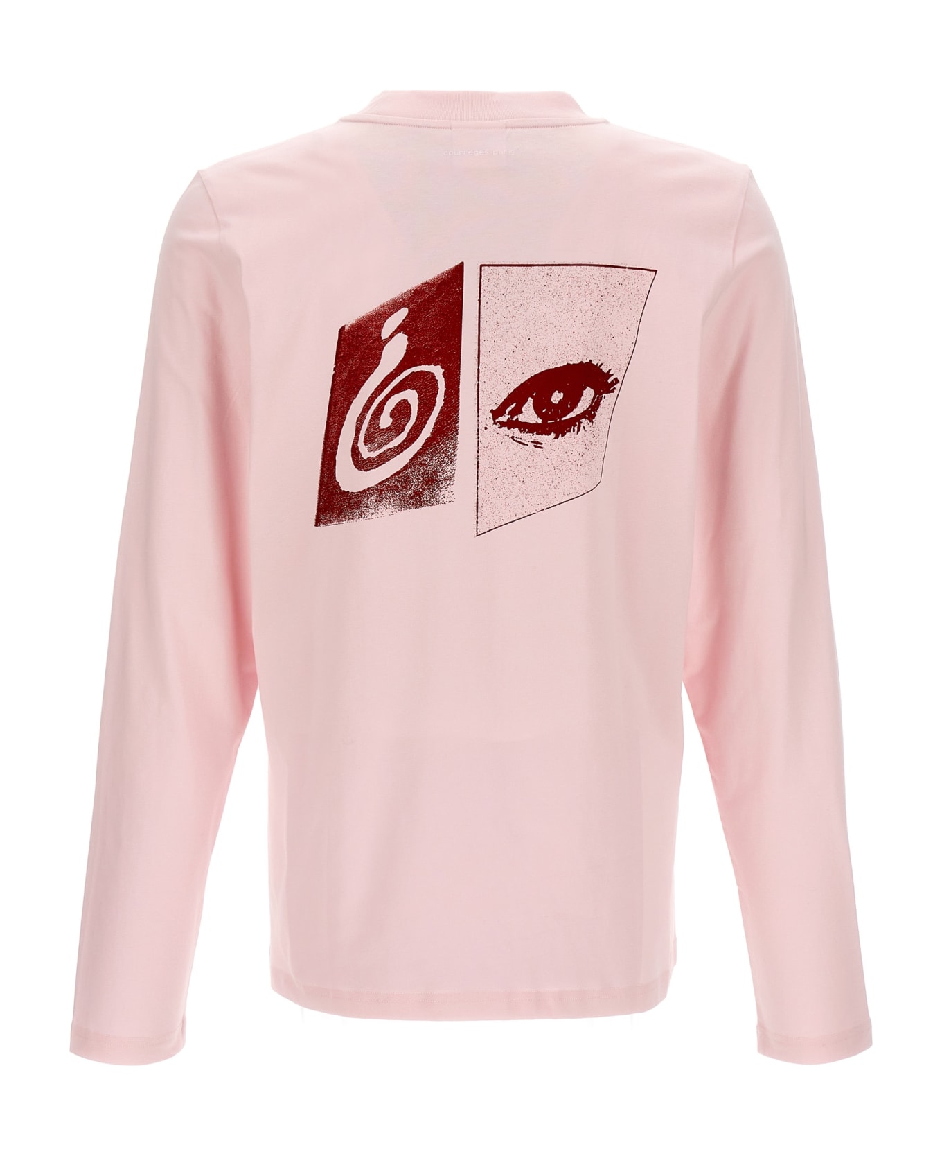 Courrèges 'ac Straight Printed' T-shirt - Pink