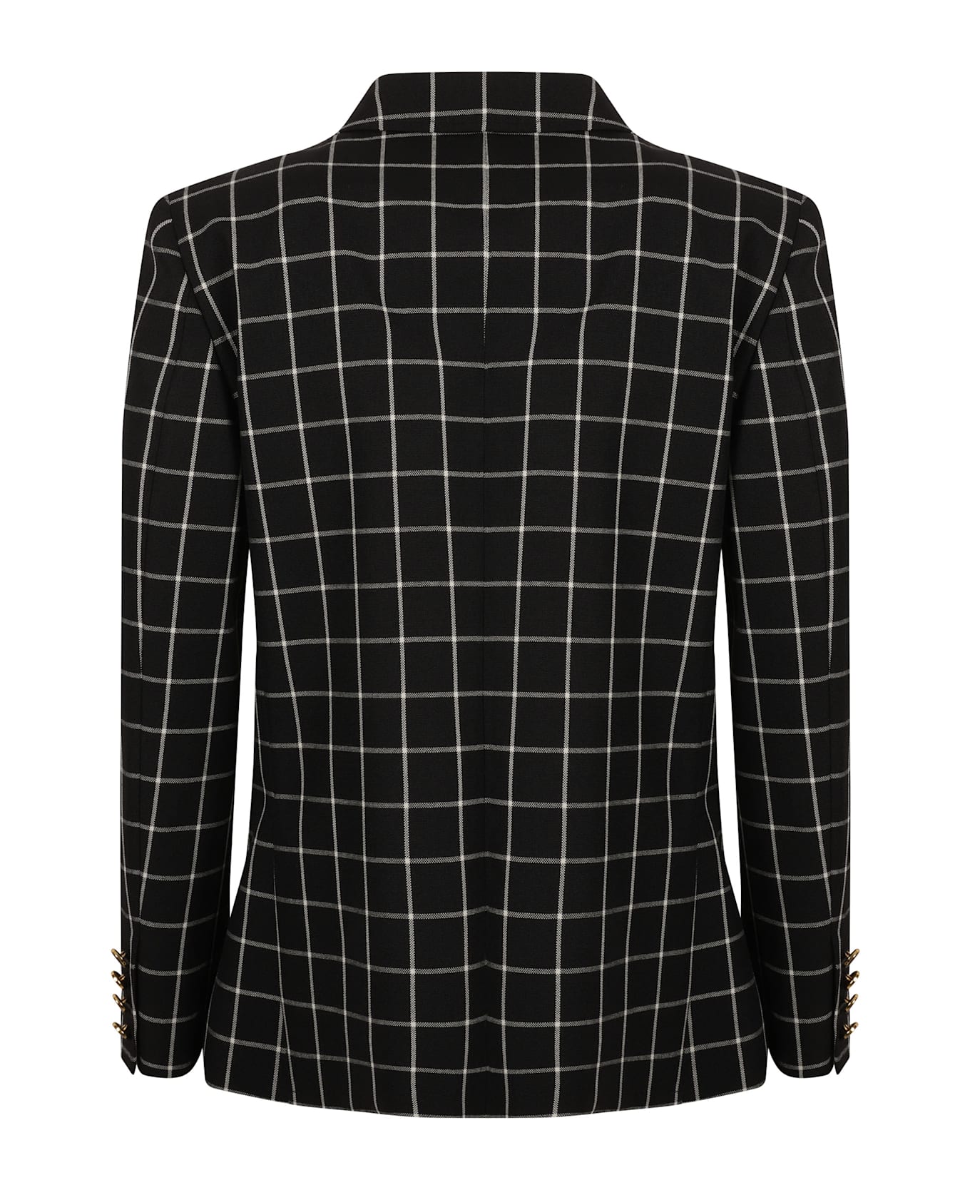 Valentino Garavani Printed Two-buttoned Blazer - Black/Ivory