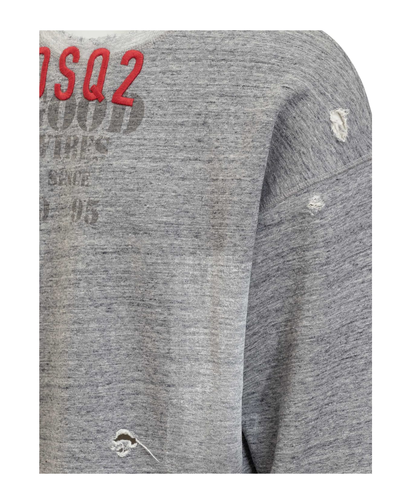 Dsquared2 Sweatshirt With Logo - GREY MELANGE