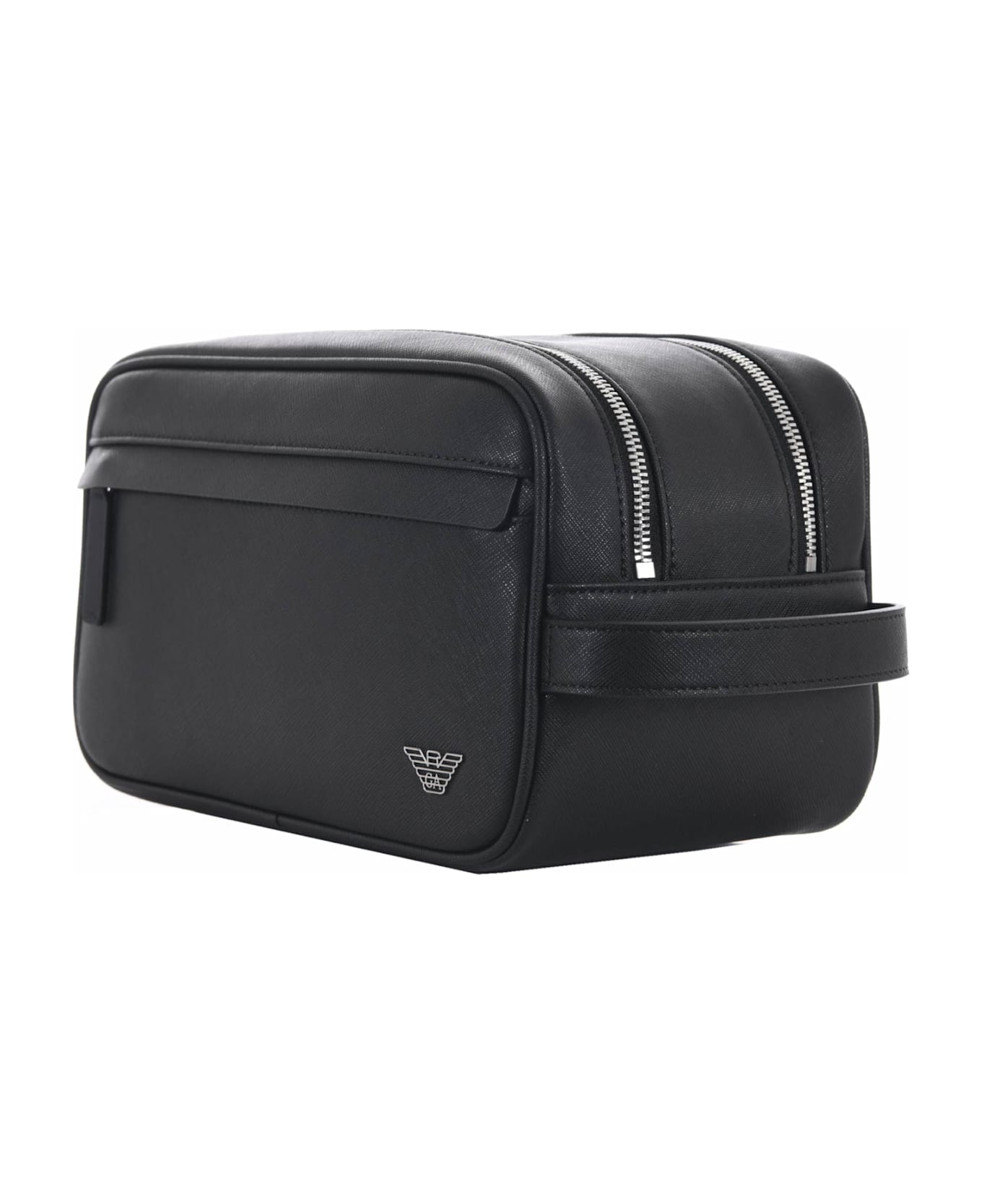 Giorgio Armani 
sustainable
 Collection Wash Bag - Black