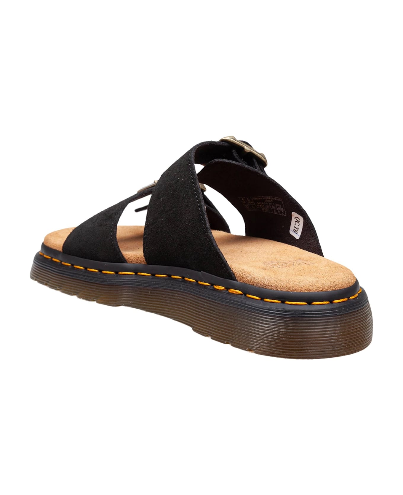 Dr. Martens Dr.martens Josef Savannah Tan Suede Sandals Black