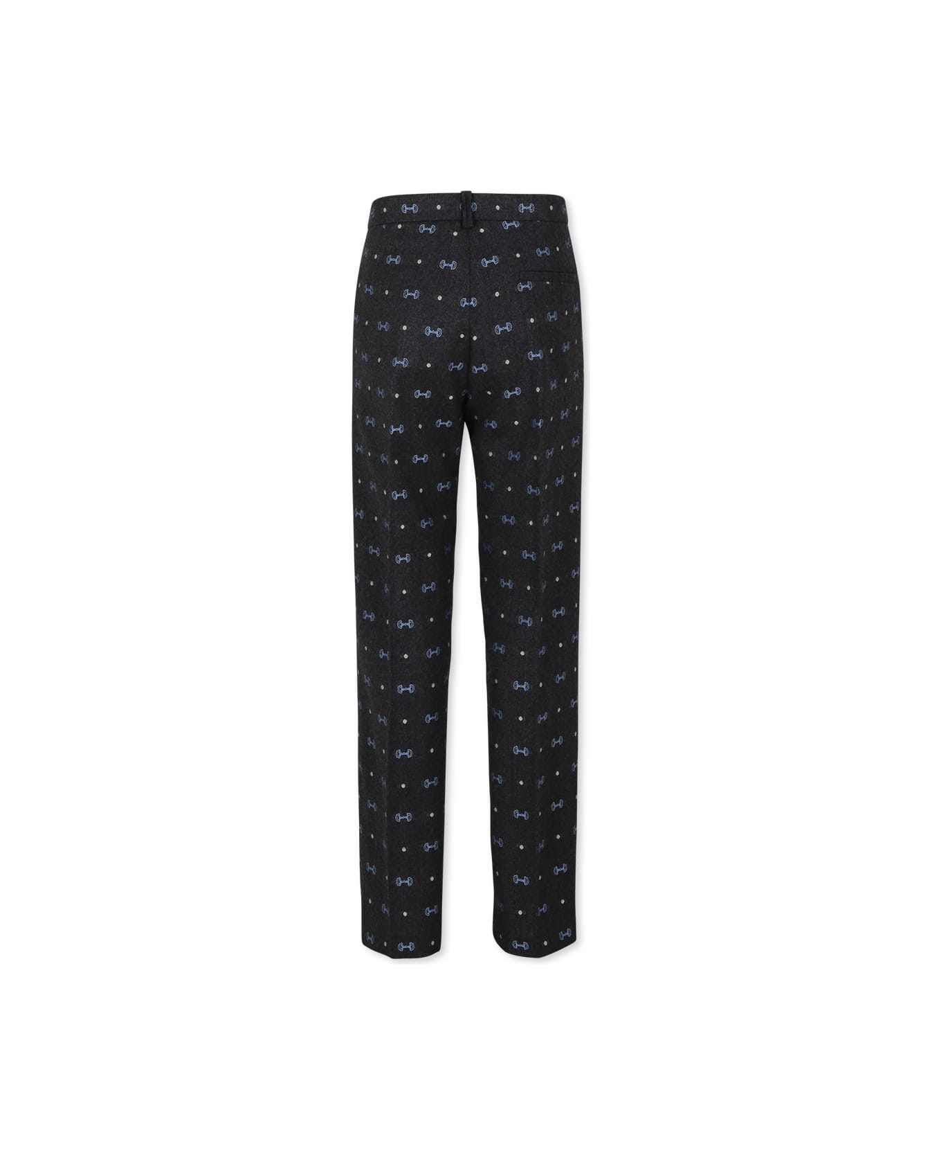 Gucci Grey Trousers For Boy With Horsebit - Grey