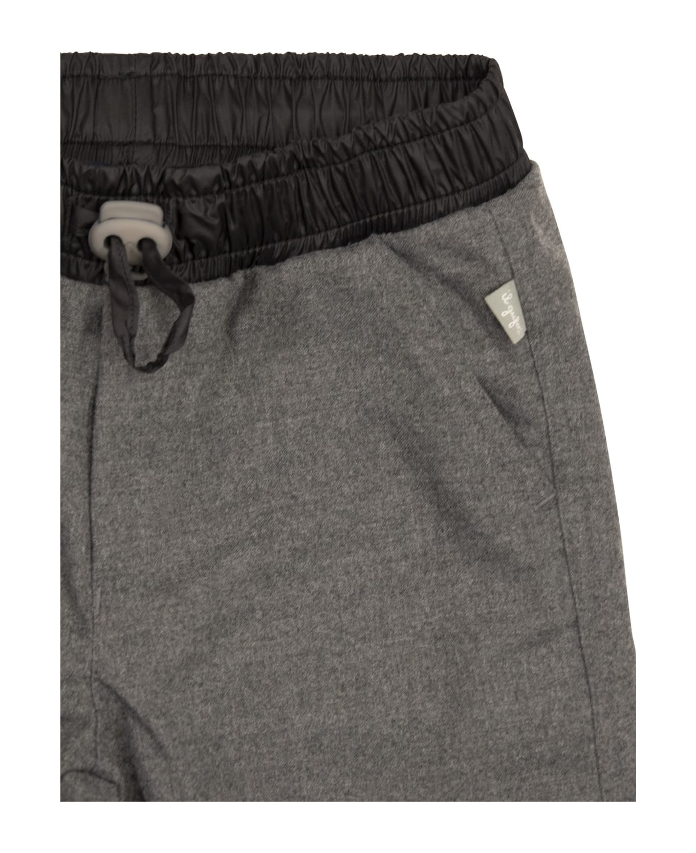 Il Gufo Technowool Trousers With Technical Details - Grey