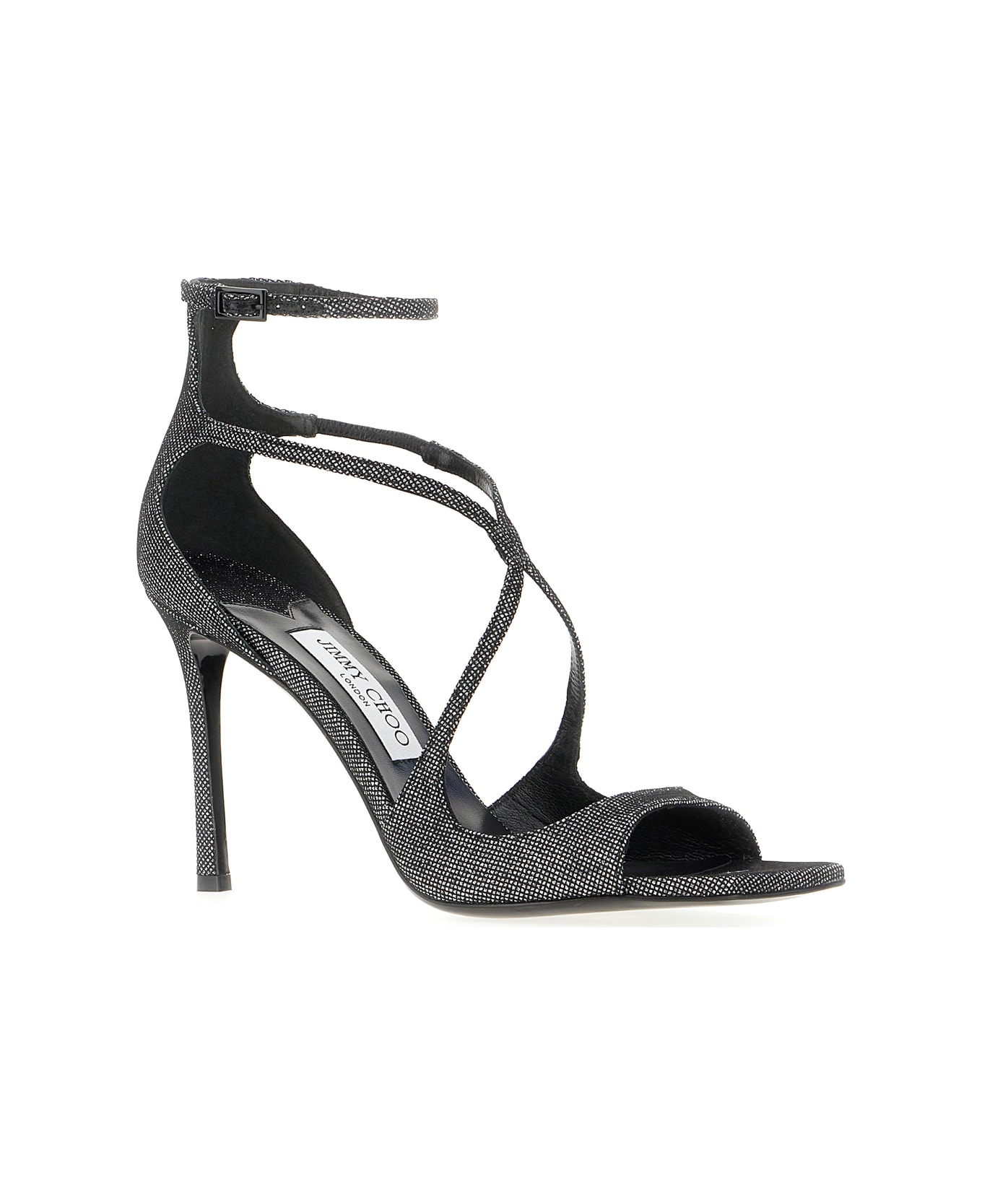 Jimmy Choo Embellished Leather Azia Sandals - COSMO