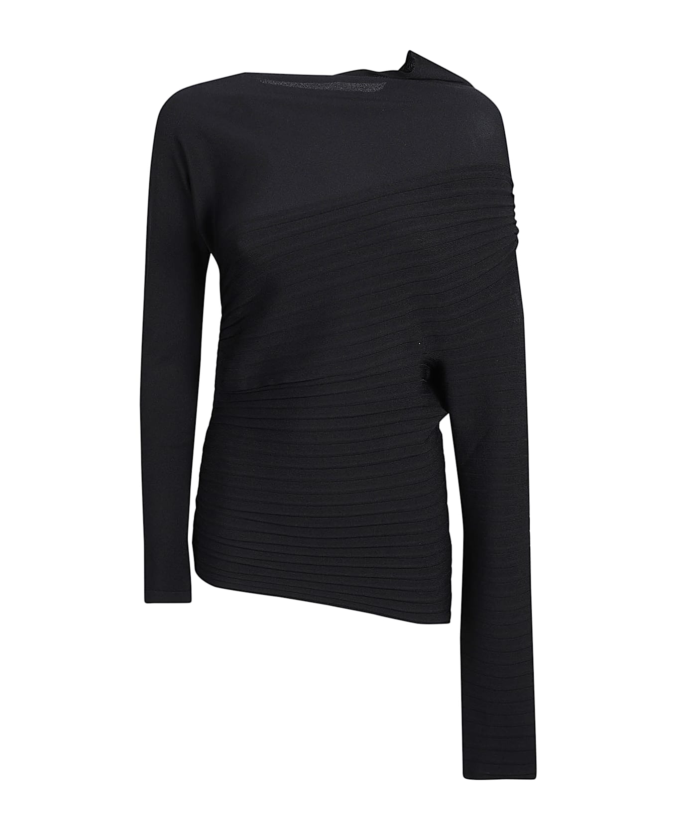 Philosophy di Lorenzo Serafini Left Longer Sleeve Top - Black