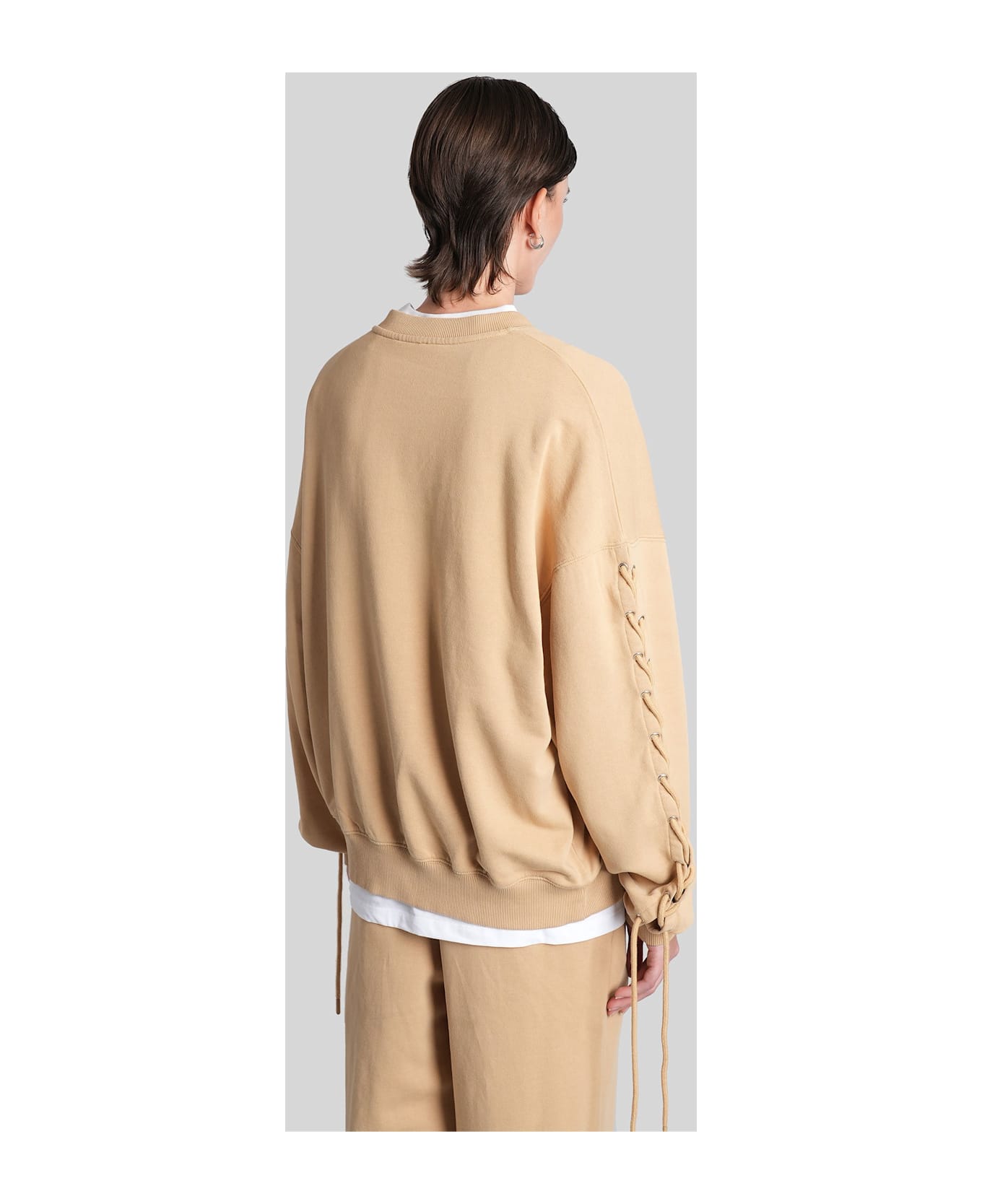 Rotate by Birger Christensen Sweatshirt In Camel Cotton - Camel