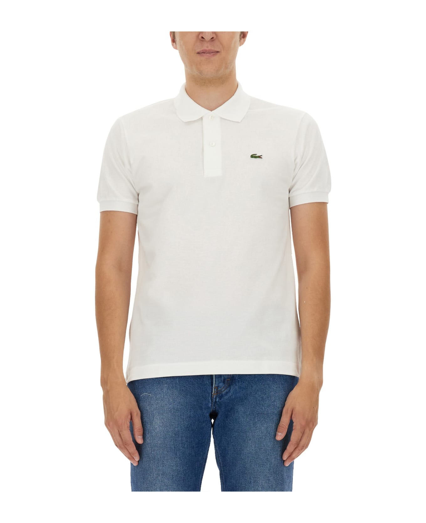 Lacoste Polo With Logo - BIANCO