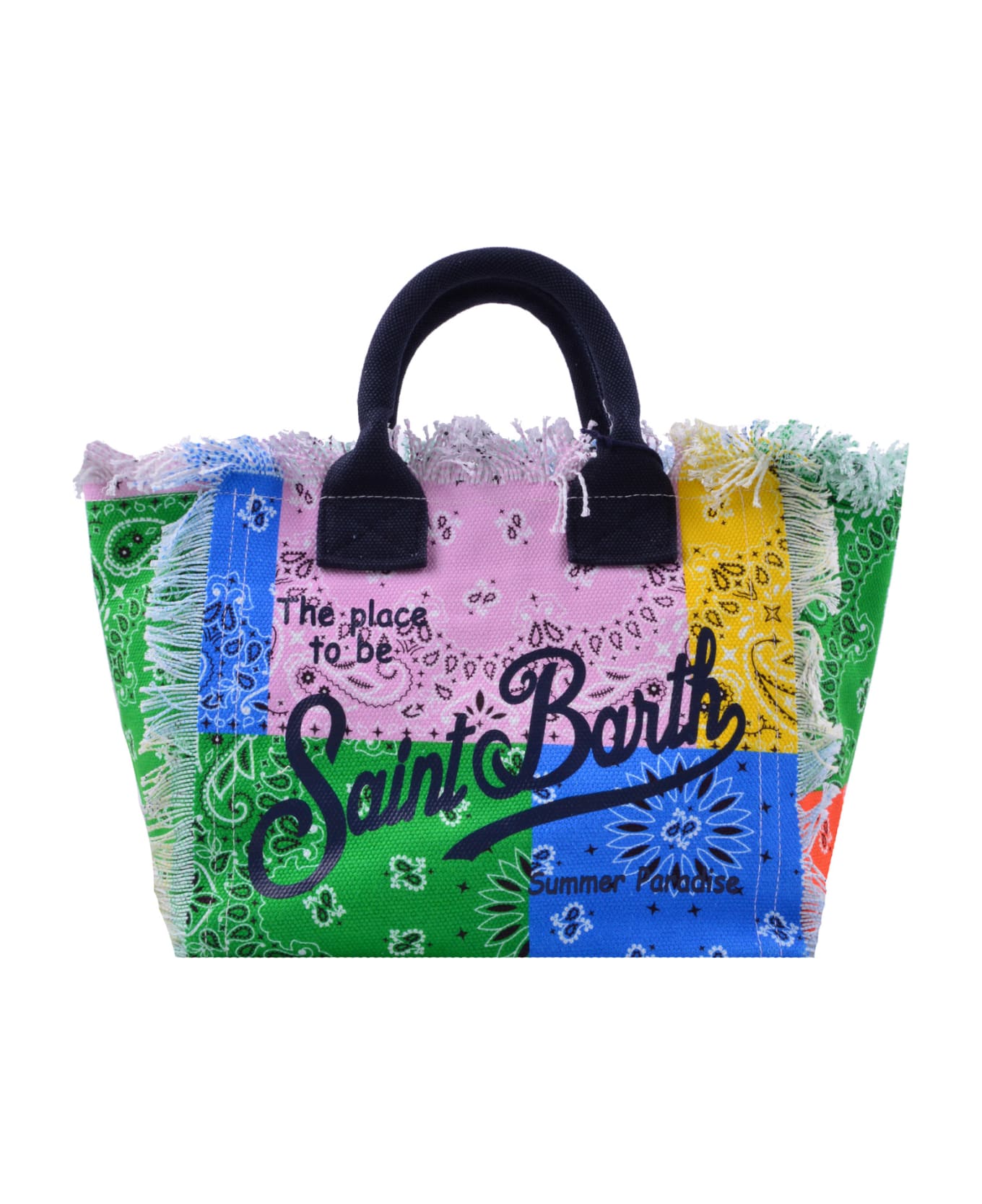 MC2 Saint Barth Multicolored Cotton Bag - Multicolor