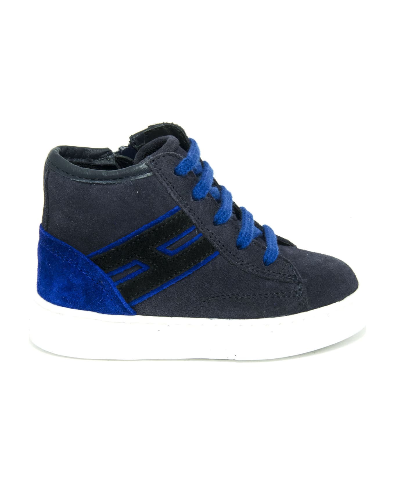 Hogan Sneakers H365 In Blue Suede - Blu
