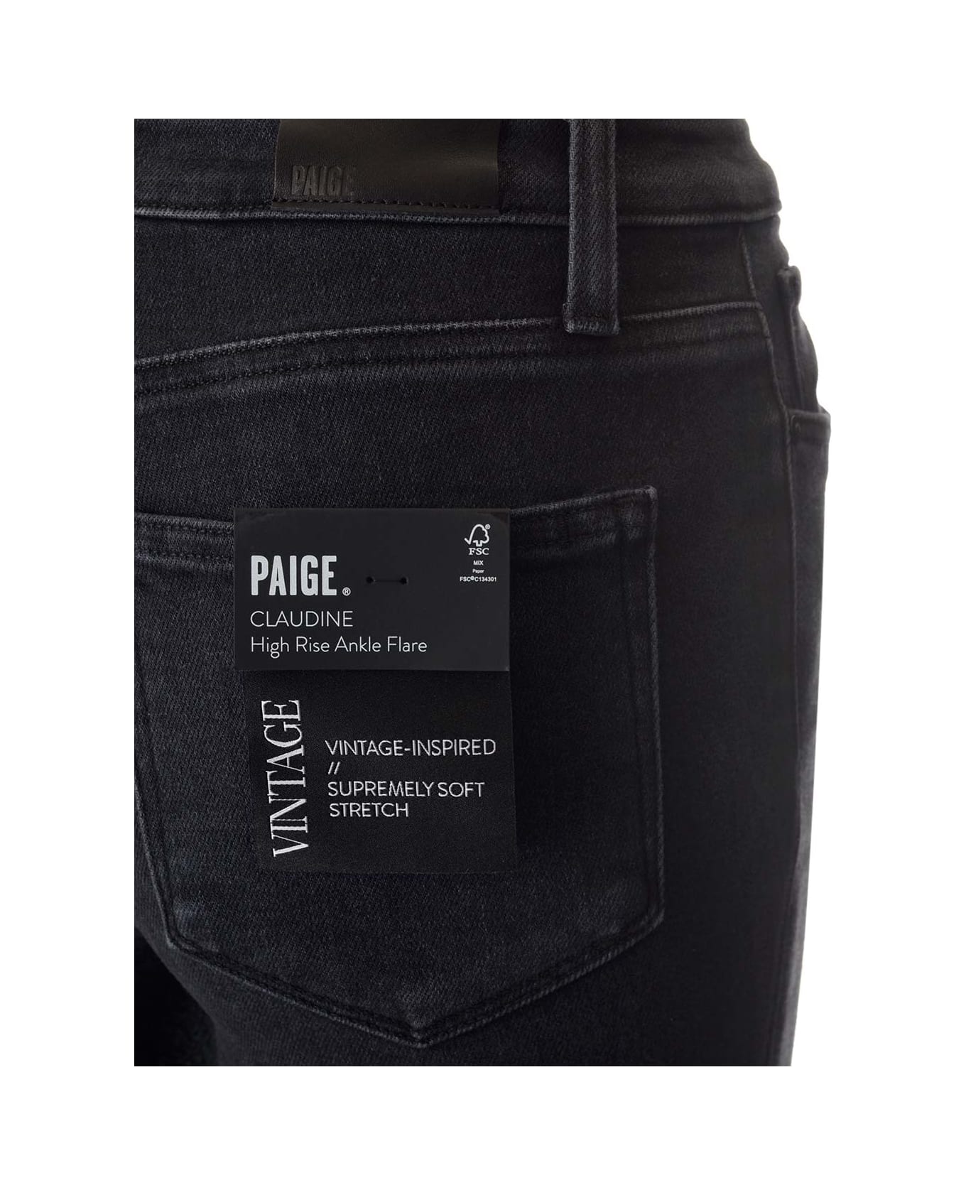 Paige 'claudine' Jeans - Nero