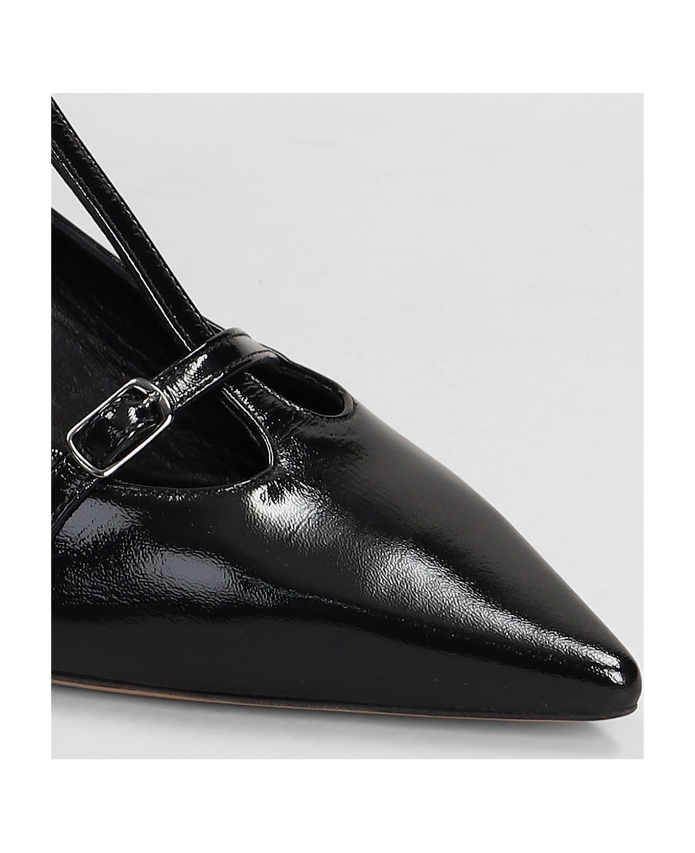 The Seller Pumps In Black Patent Leather - black