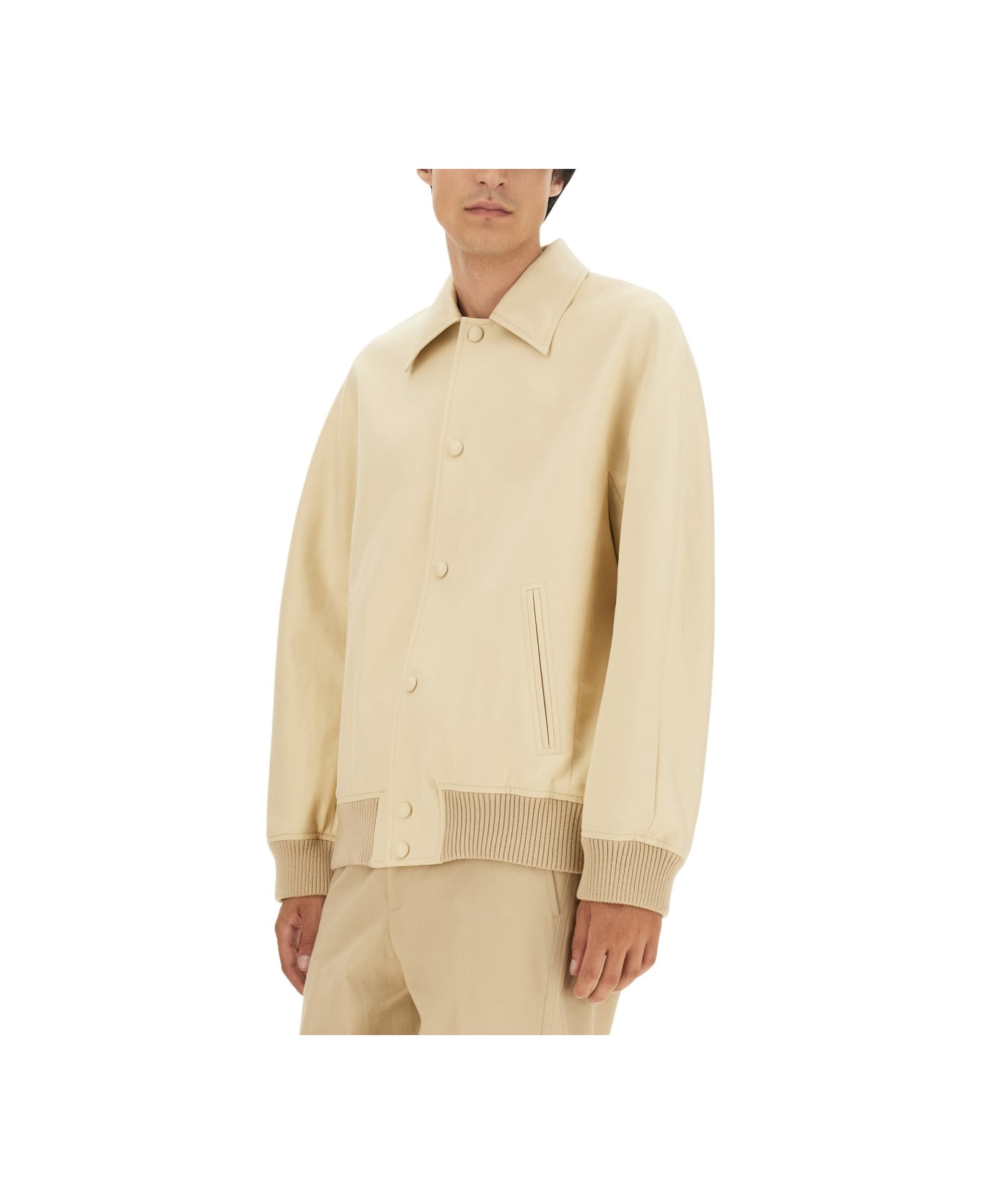 Lanvin Buttoned Jacket - BEIGE ジャケット