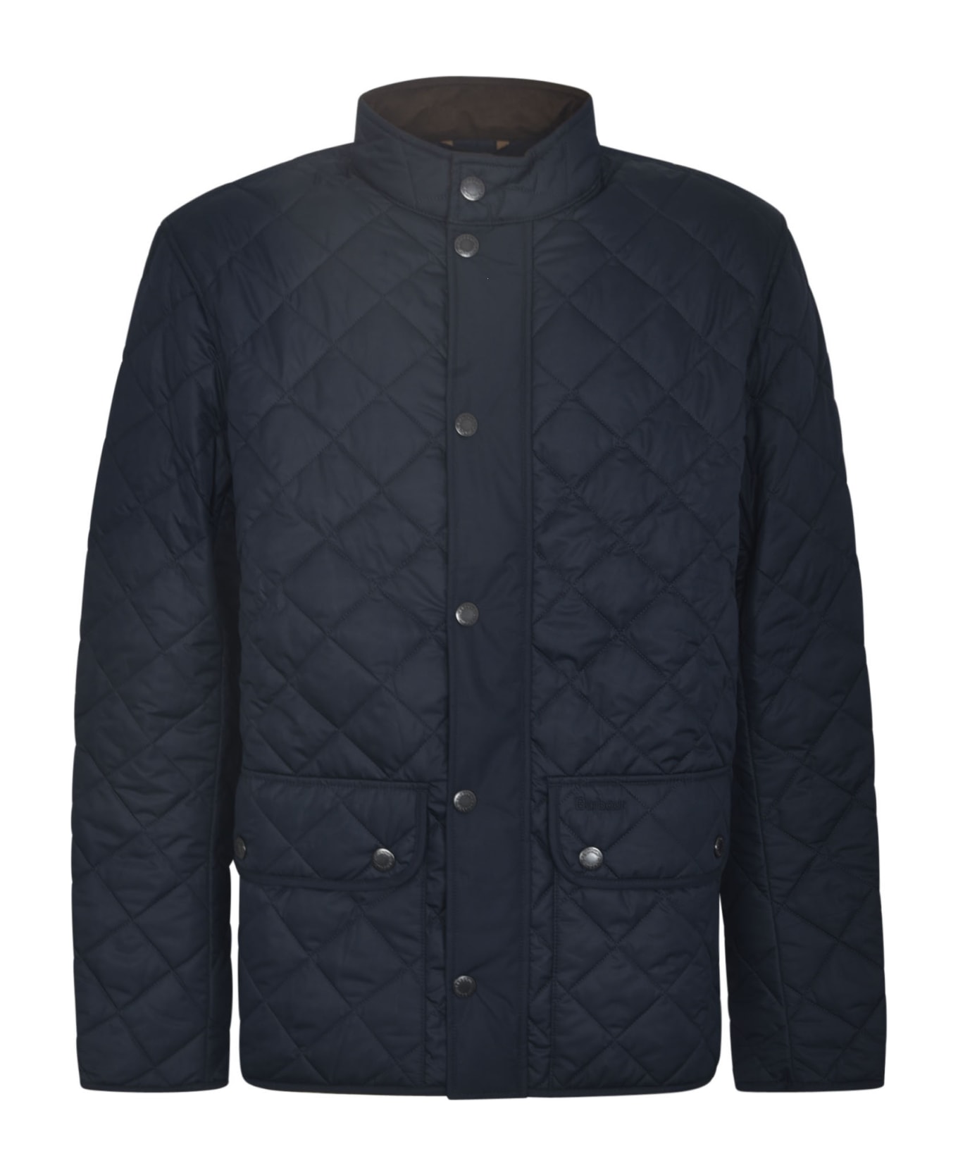 Barbour Quilted Buttoned Jacket - Navy