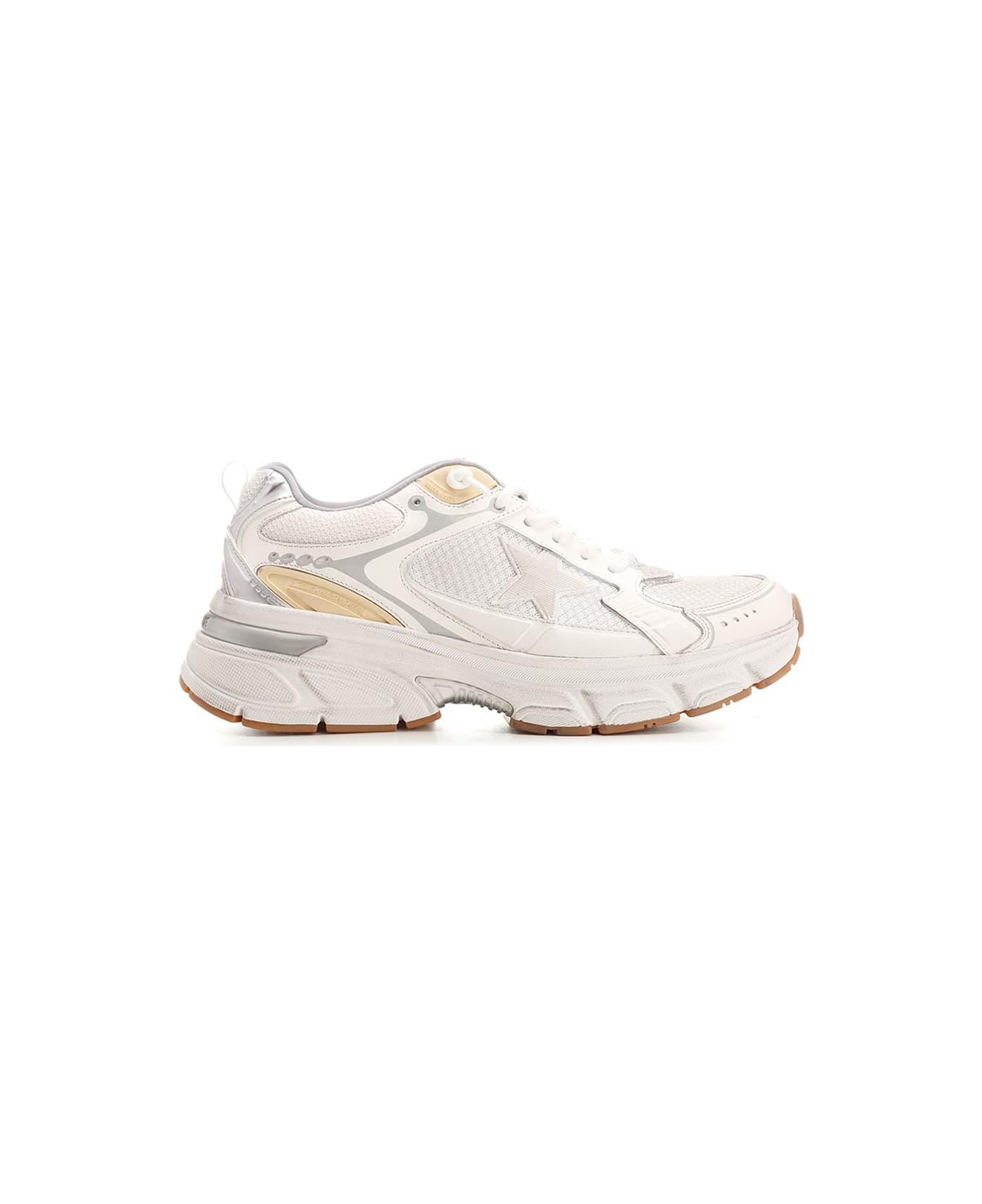 Golden Goose 'lightstar' Sneaker - White/gold