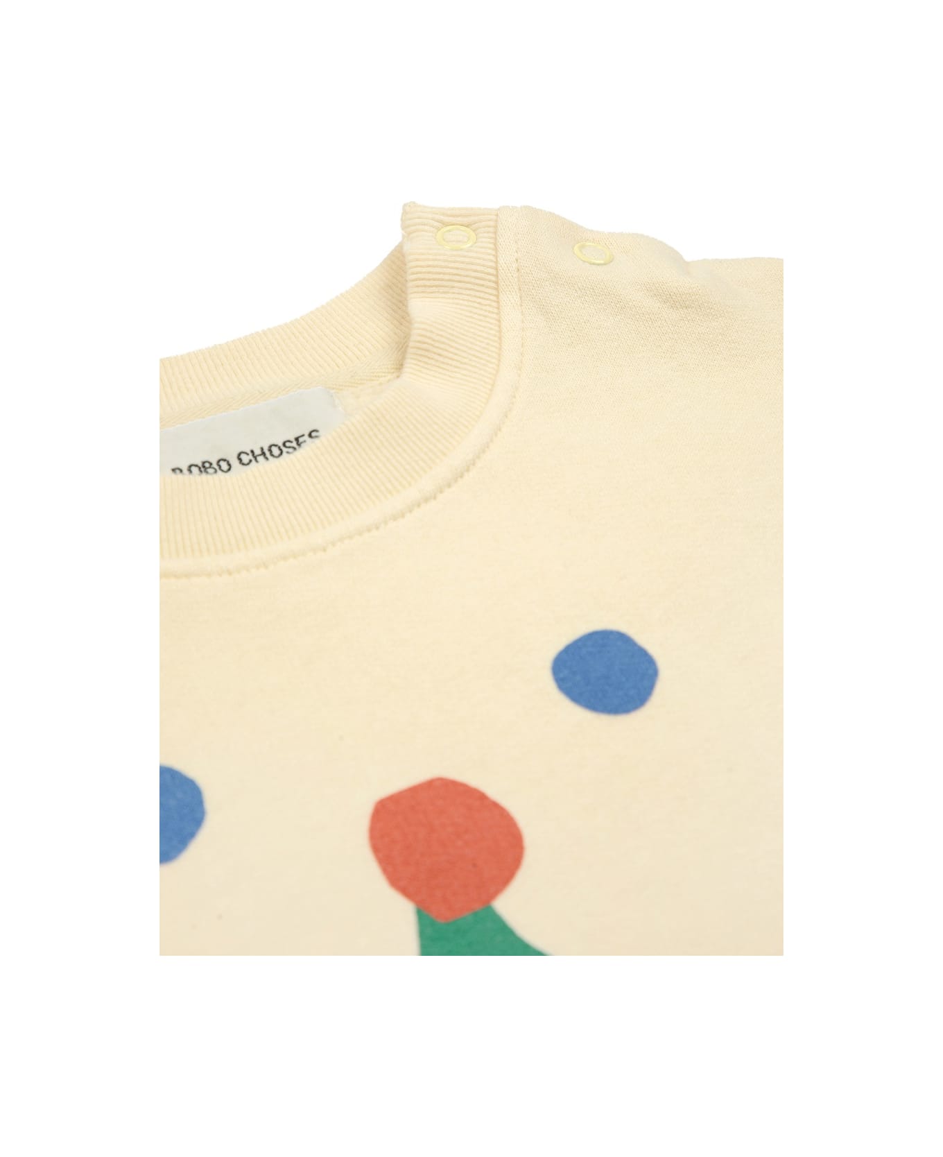 Bobo Choses Baby Funny Face Sweatshirt - YELLOW