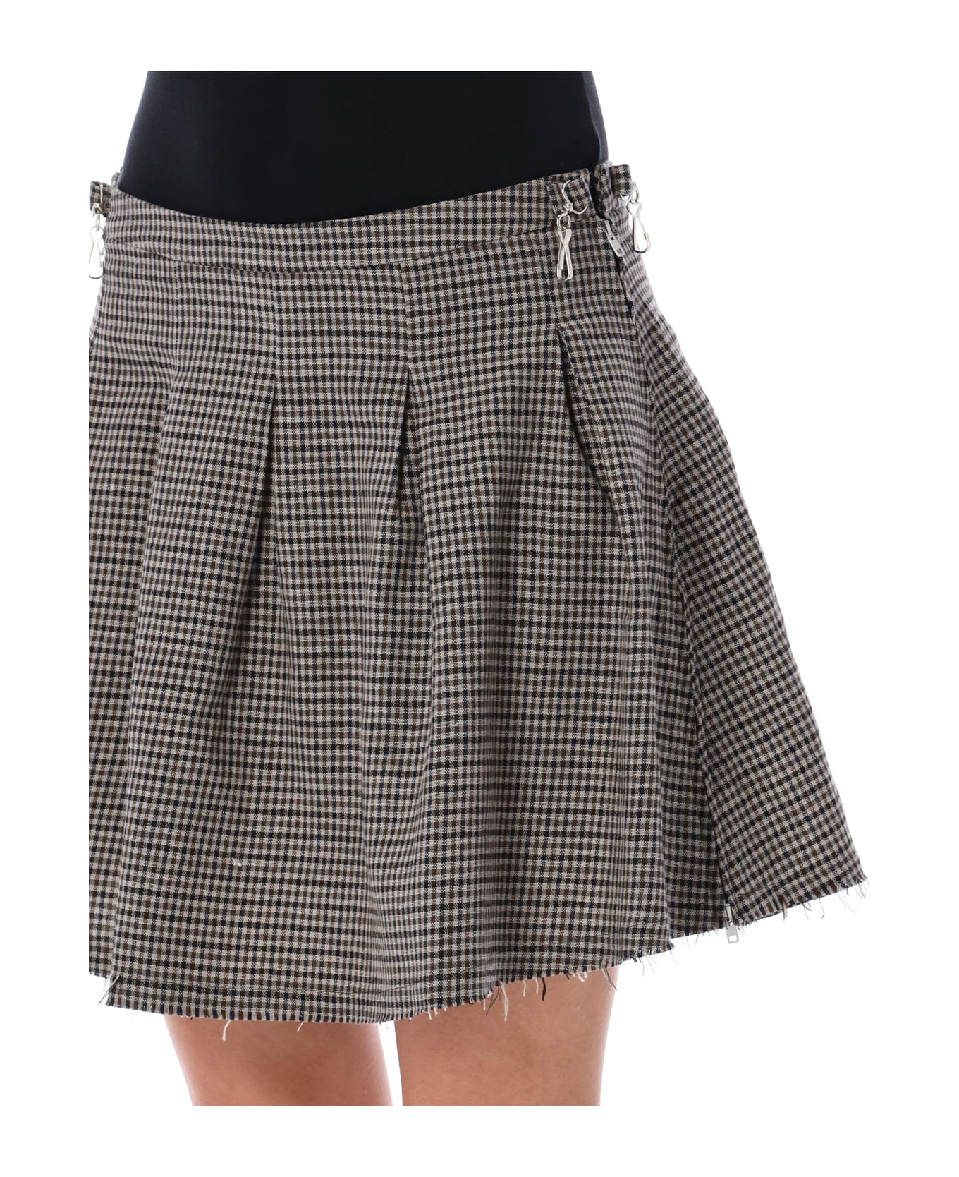 Our Legacy Object Check Skirt - CHECK BEIGE スカート