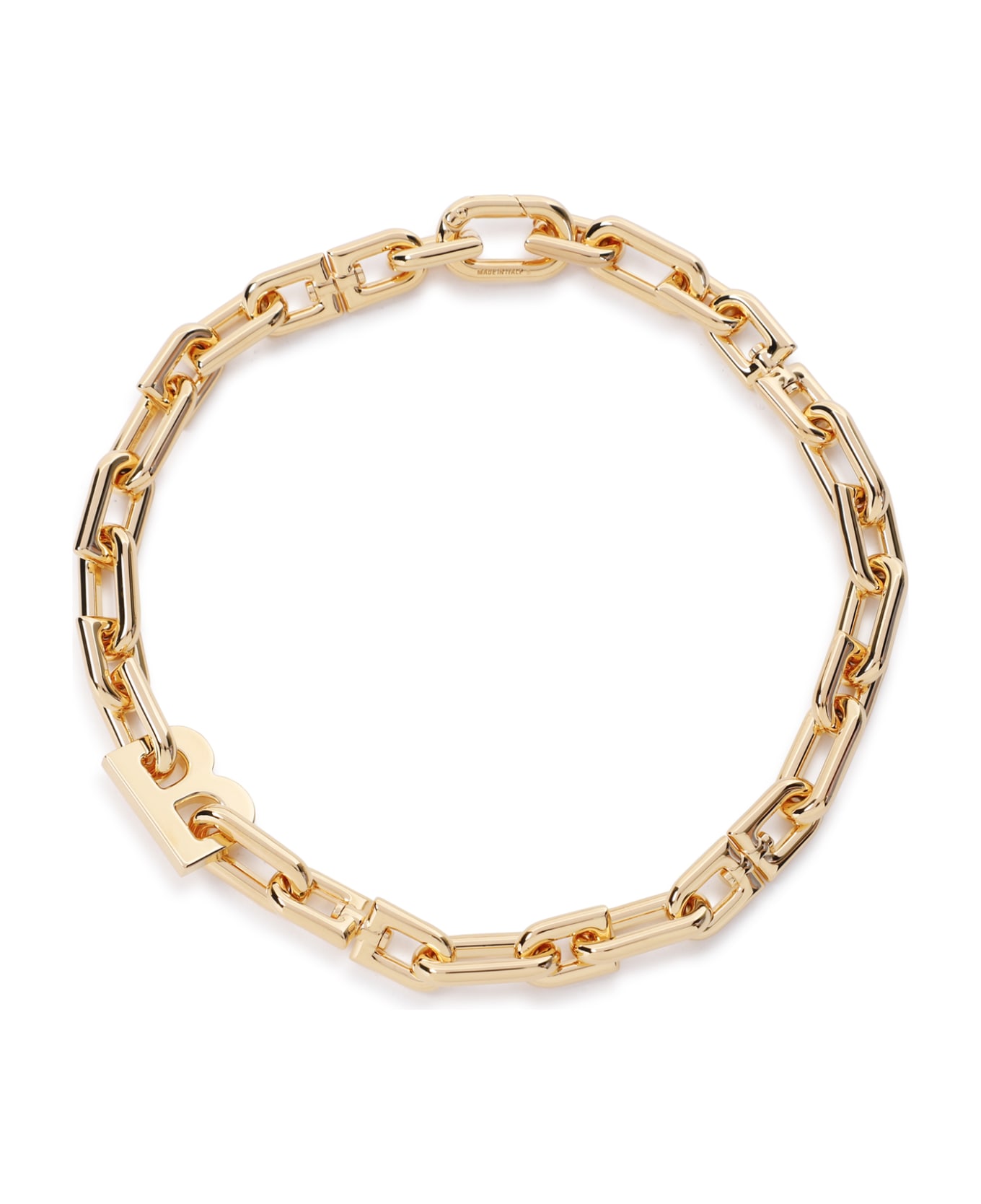 Balenciaga B Chain Thin Neck - Shiny Gold