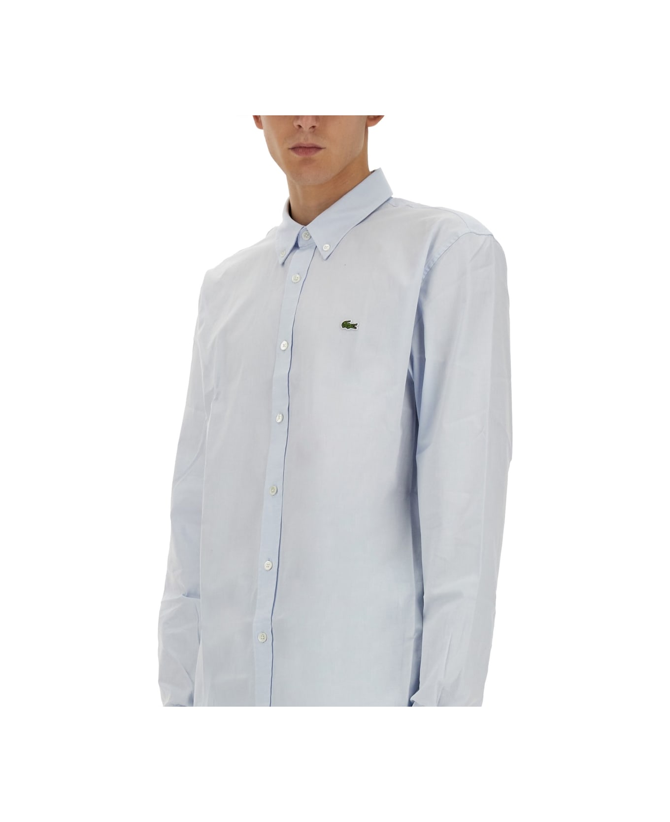Lacoste Shirt With Logo - BABY BLUE