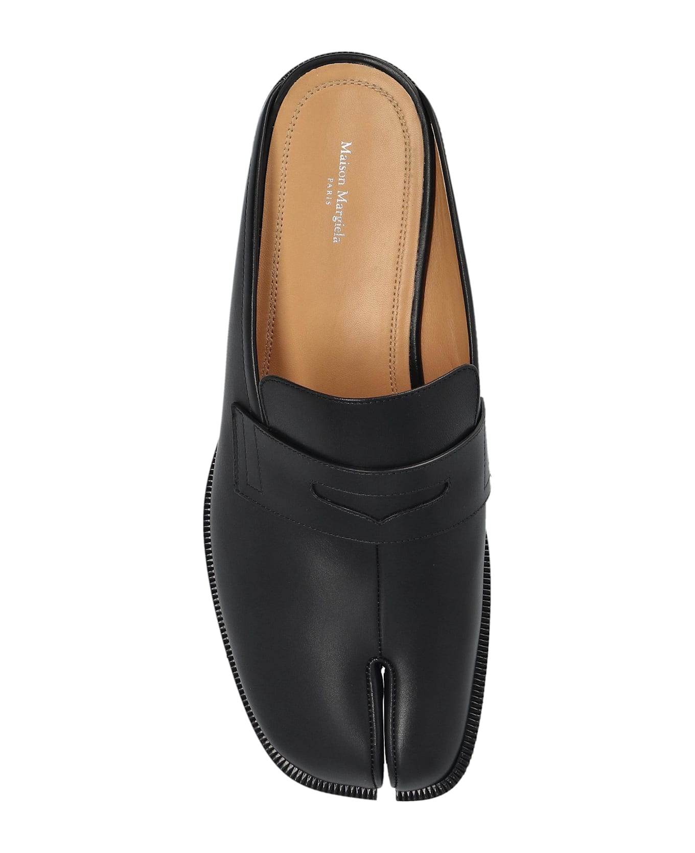 Maison Margiela Slippers With Tabi Cutout - Black