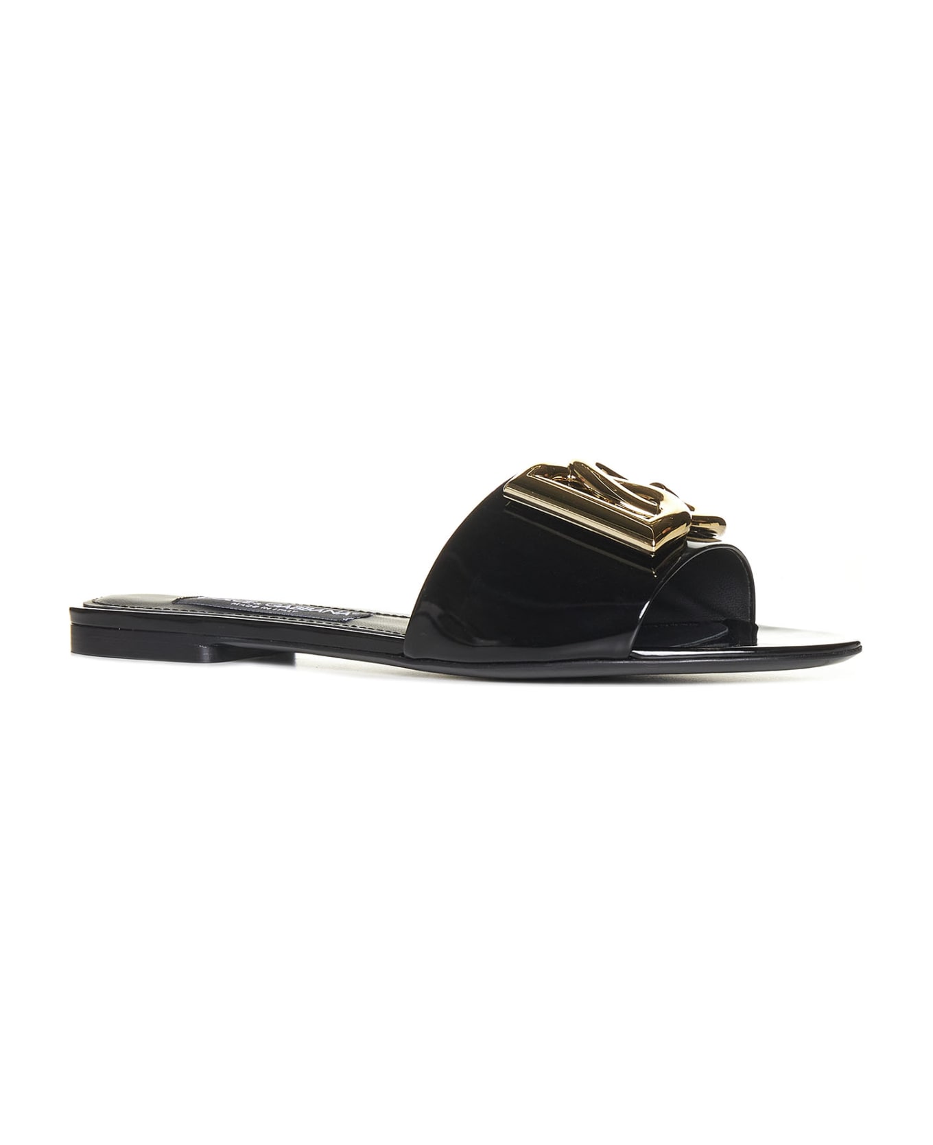 Dolce & Gabbana Dg Logo Slide - Black