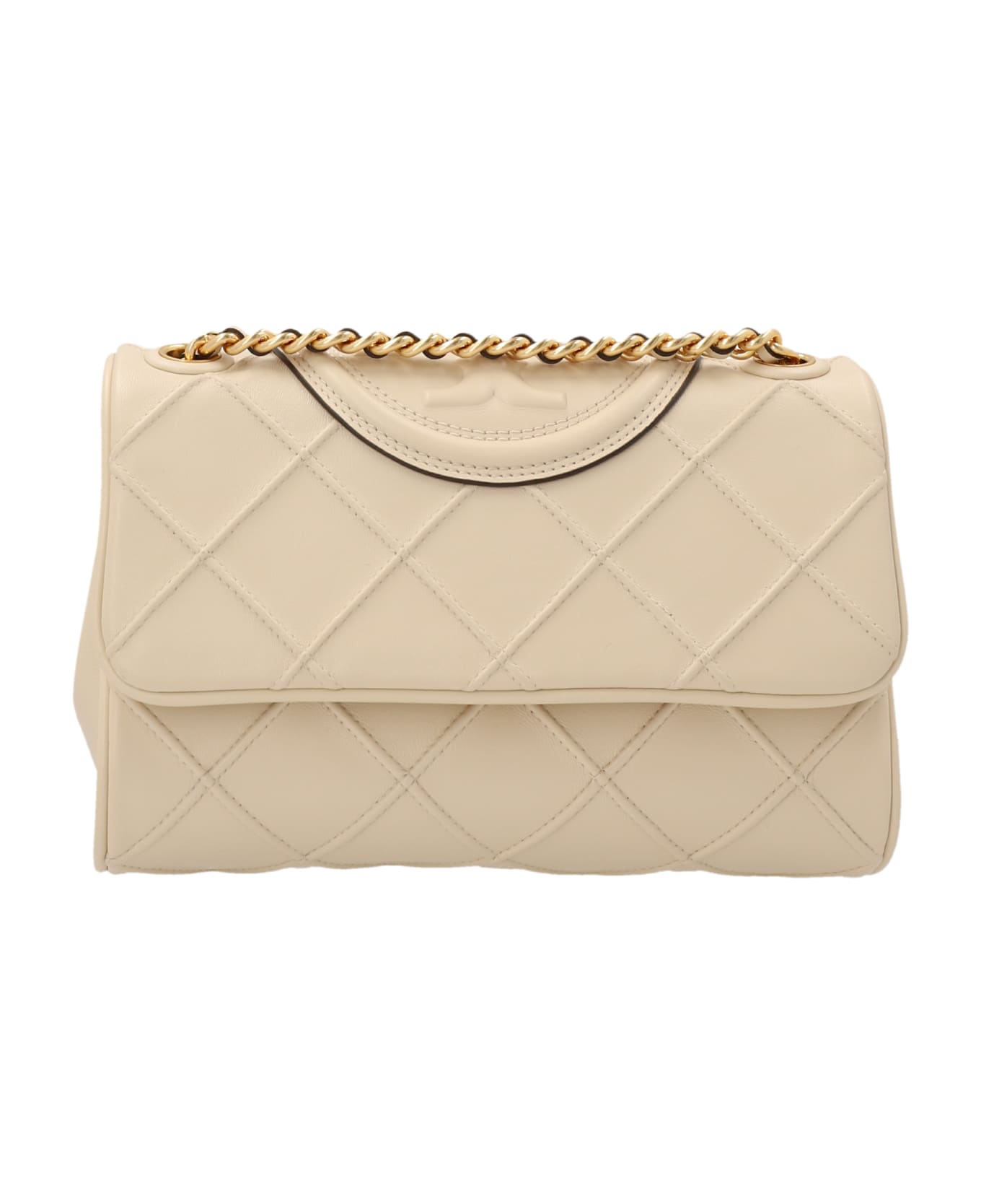 Tory Burch 'fleming Small' Shoulder Bag - White