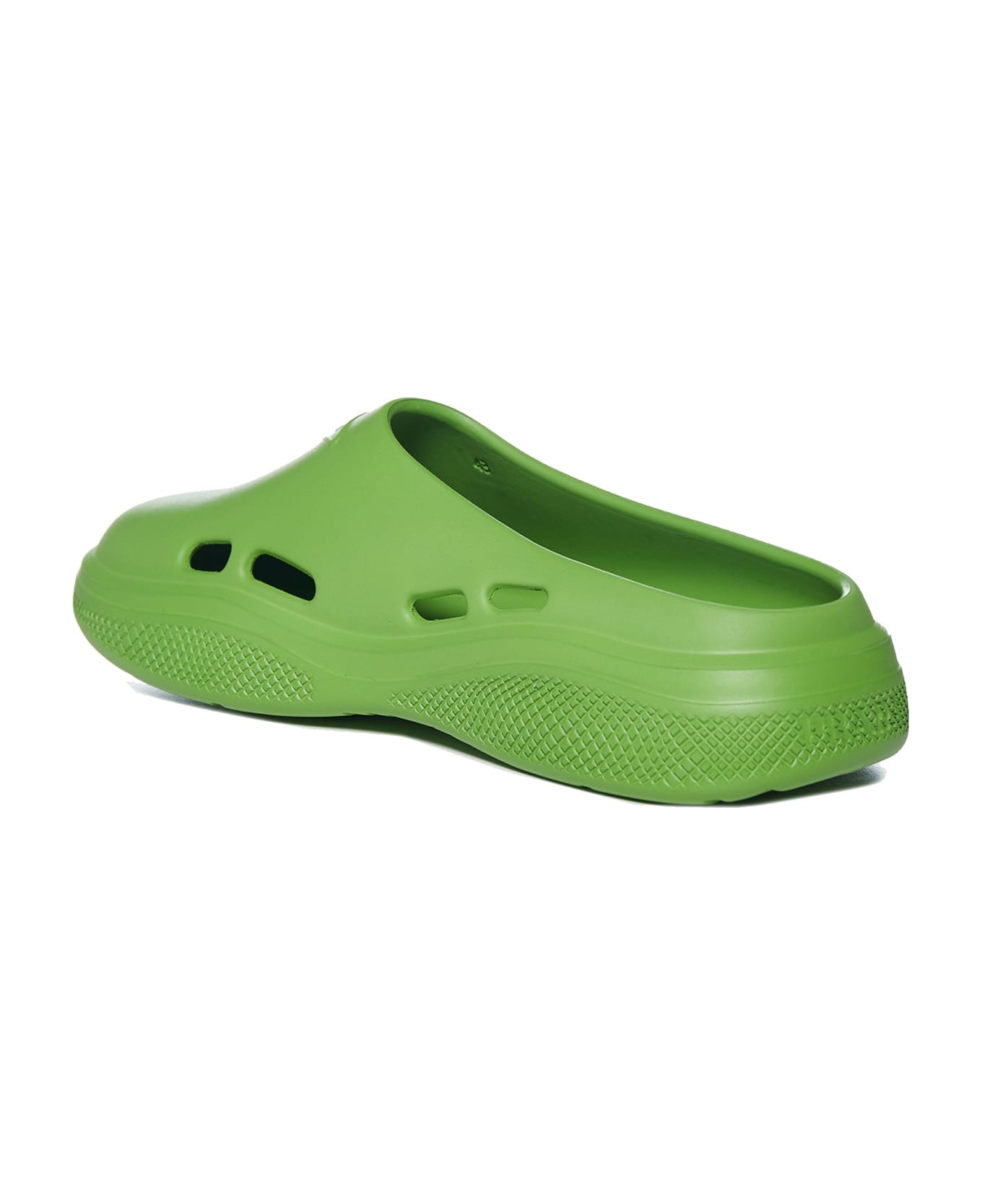 Prada Mellow Rubber Slippers - Green