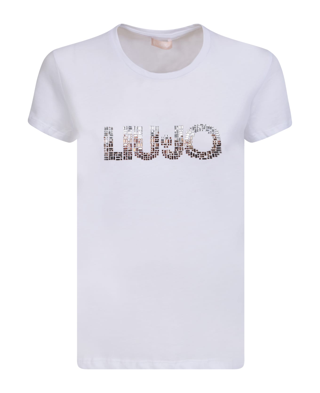 Liu-Jo Rhinestone Details White T-shirt By Liu Jo - White
