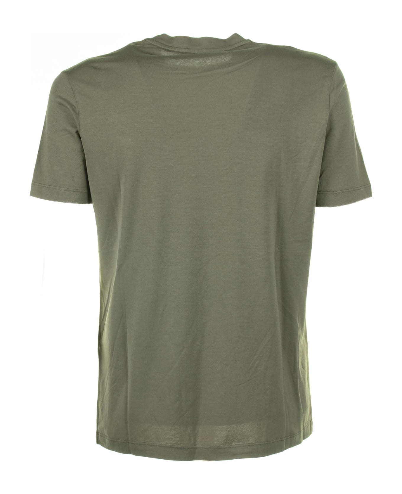 Altea Military Green Cotton T-shirt - MILITARE シャツ