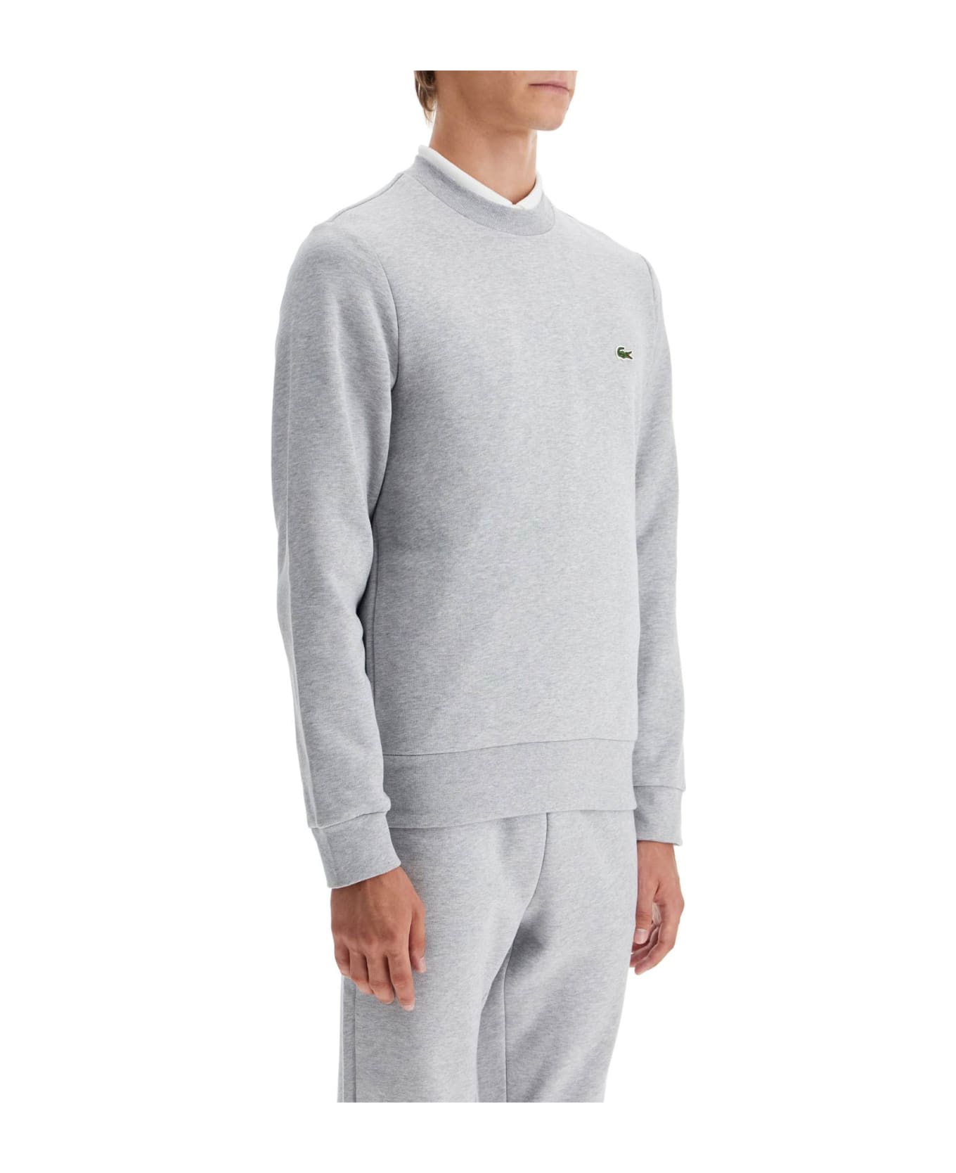 Lacoste Classic Fit Crewneck Sweatshirt - SILVER (Grey)