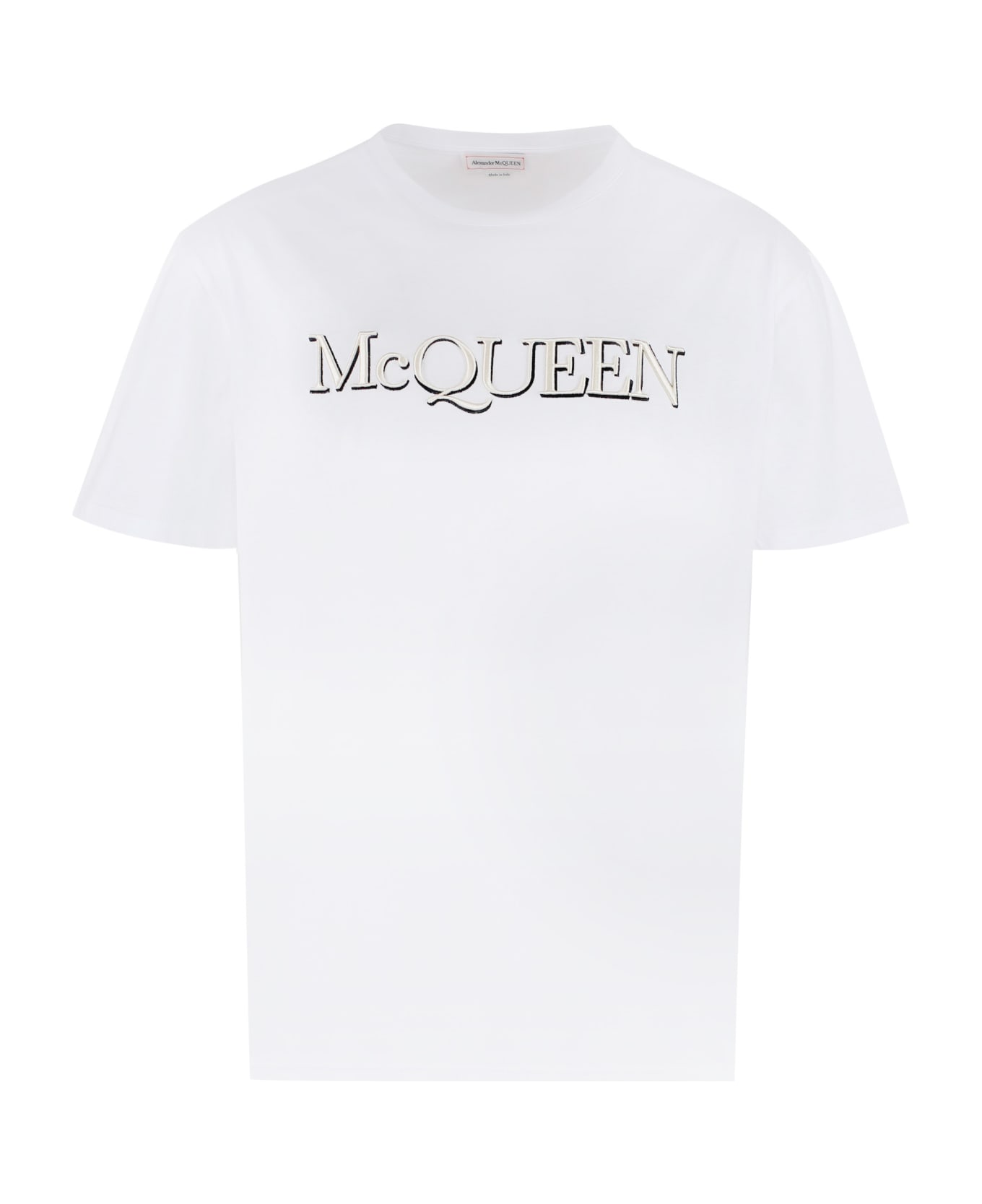 Alexander McQueen Logo Cotton T-shirt - White
