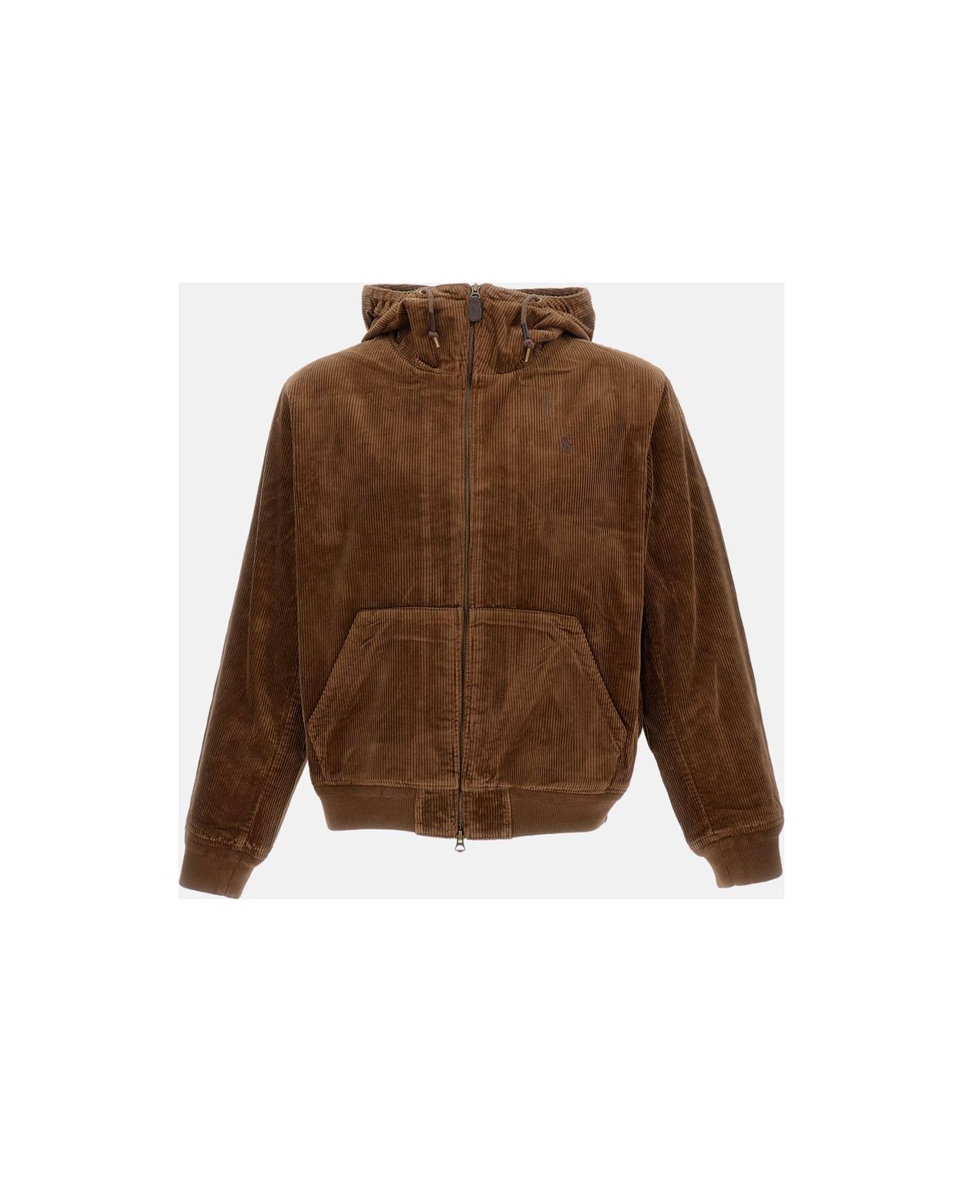 Polo Ralph Lauren Corduroy Zip Front Jacket - Brown