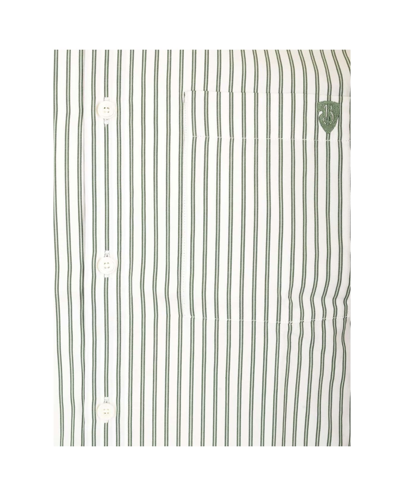 Burberry Striped Cotton Shirt - CONIFERCHALK