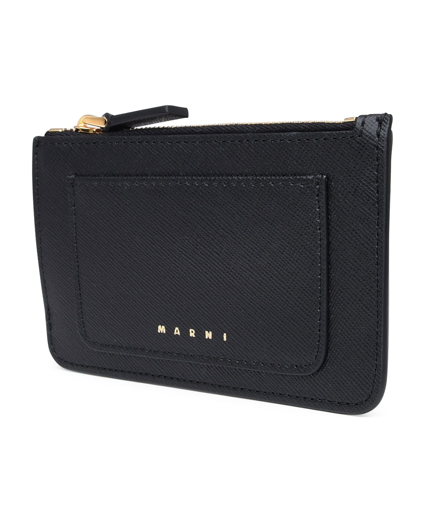 Marni Black Leather Cardholder - Z360n