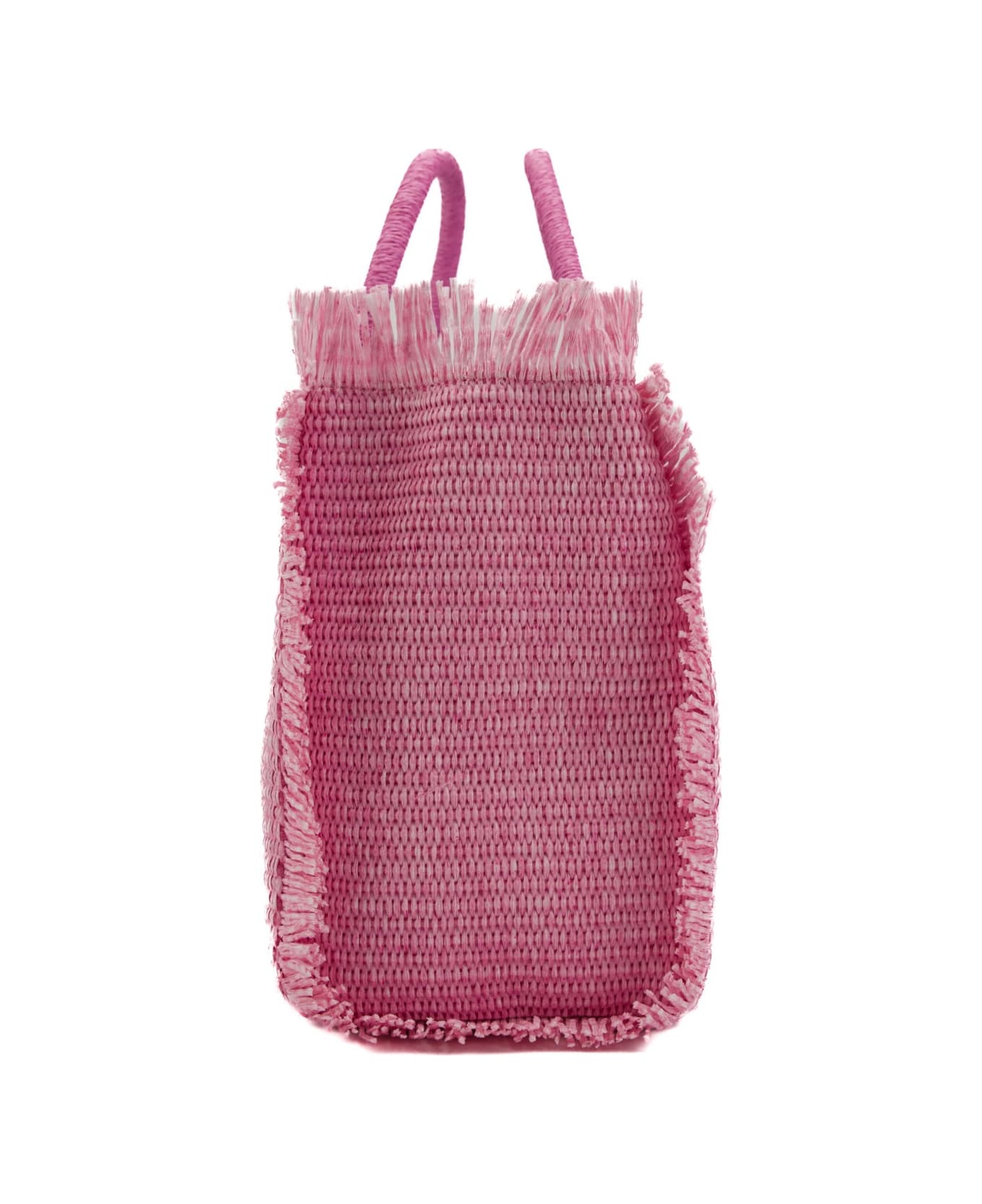 MC2 Saint Barth Colette Straw Bag In Pink Straw - Rosa トートバッグ