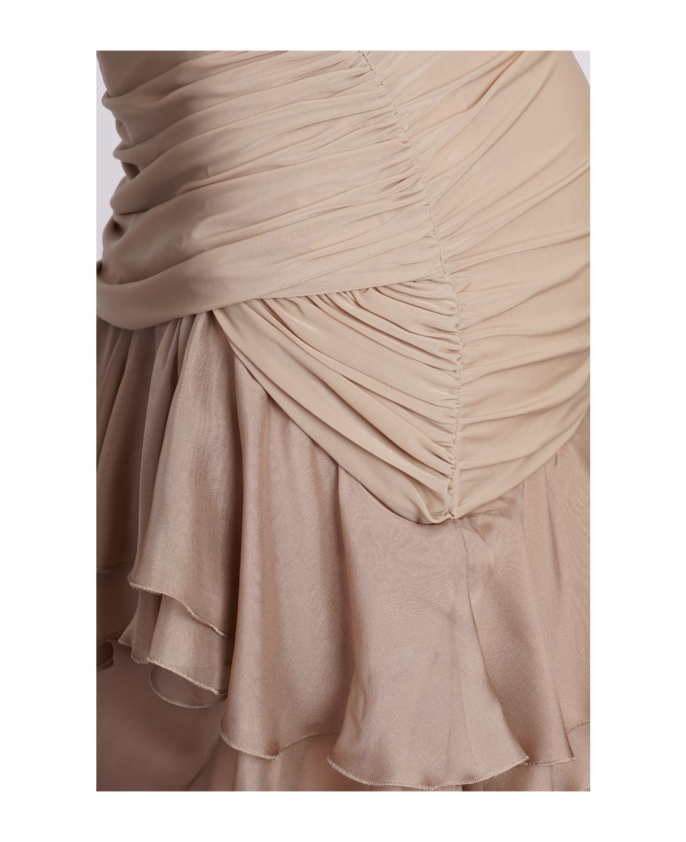Blumarine Dress In Beige Polyamide - beige