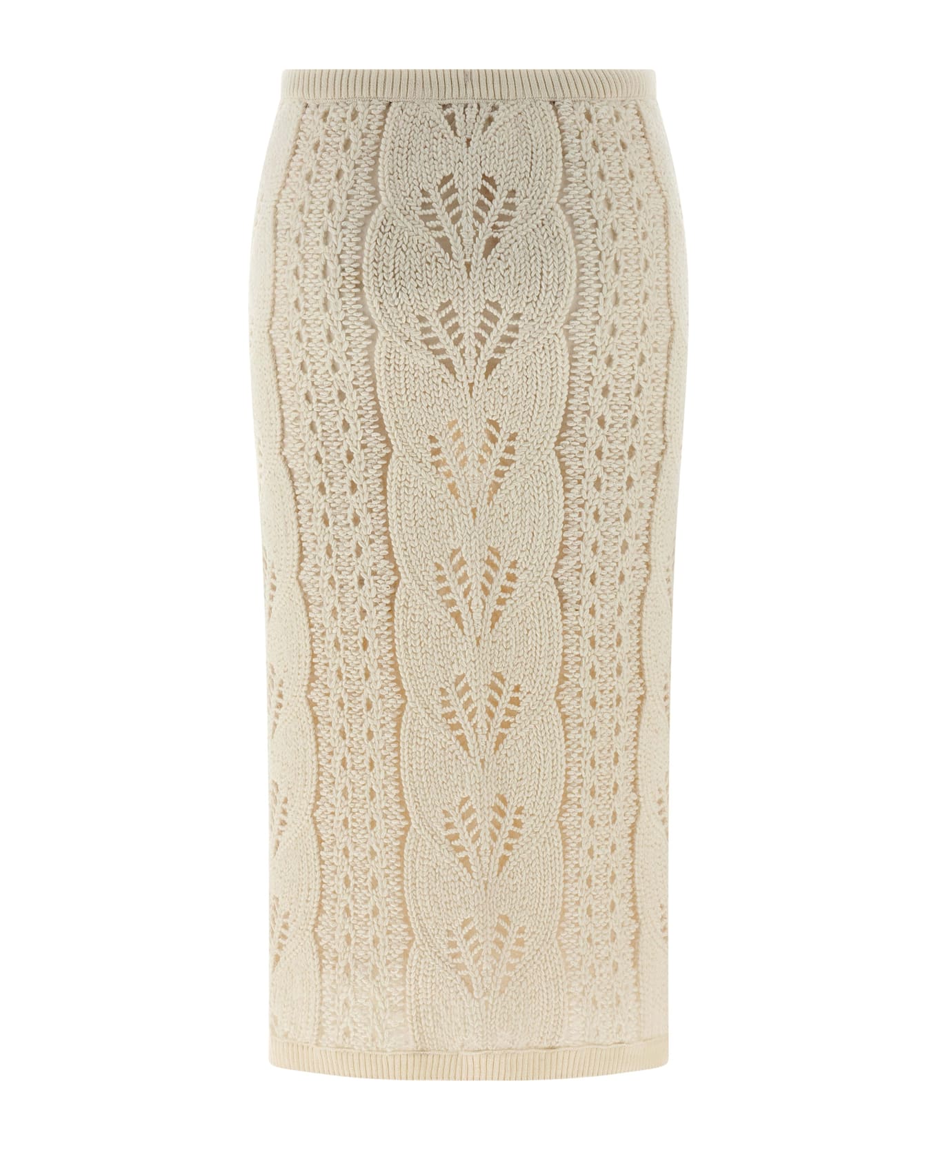 Ermanno Scervino Tricot Skirt - White