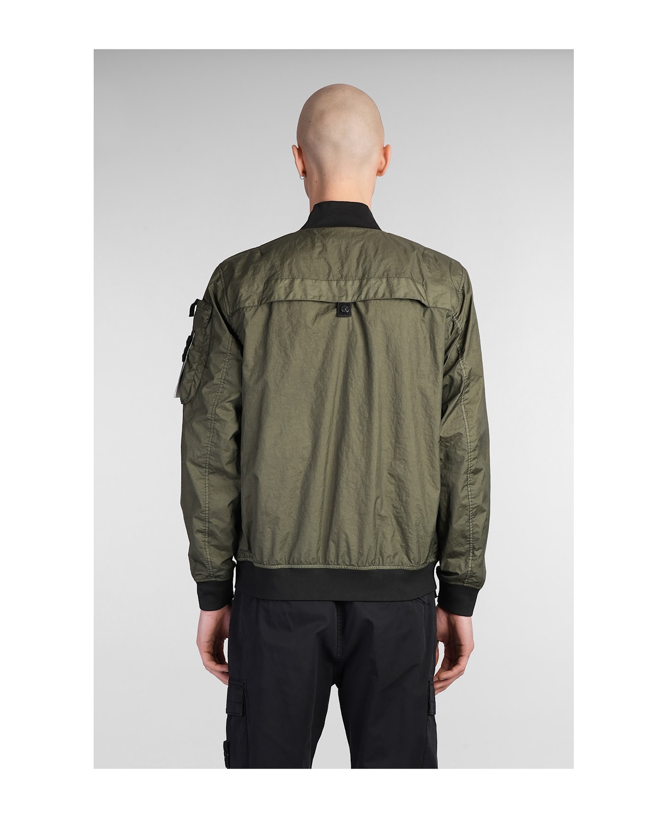 Stone Island Bomber In Green Polyamide - GREEN