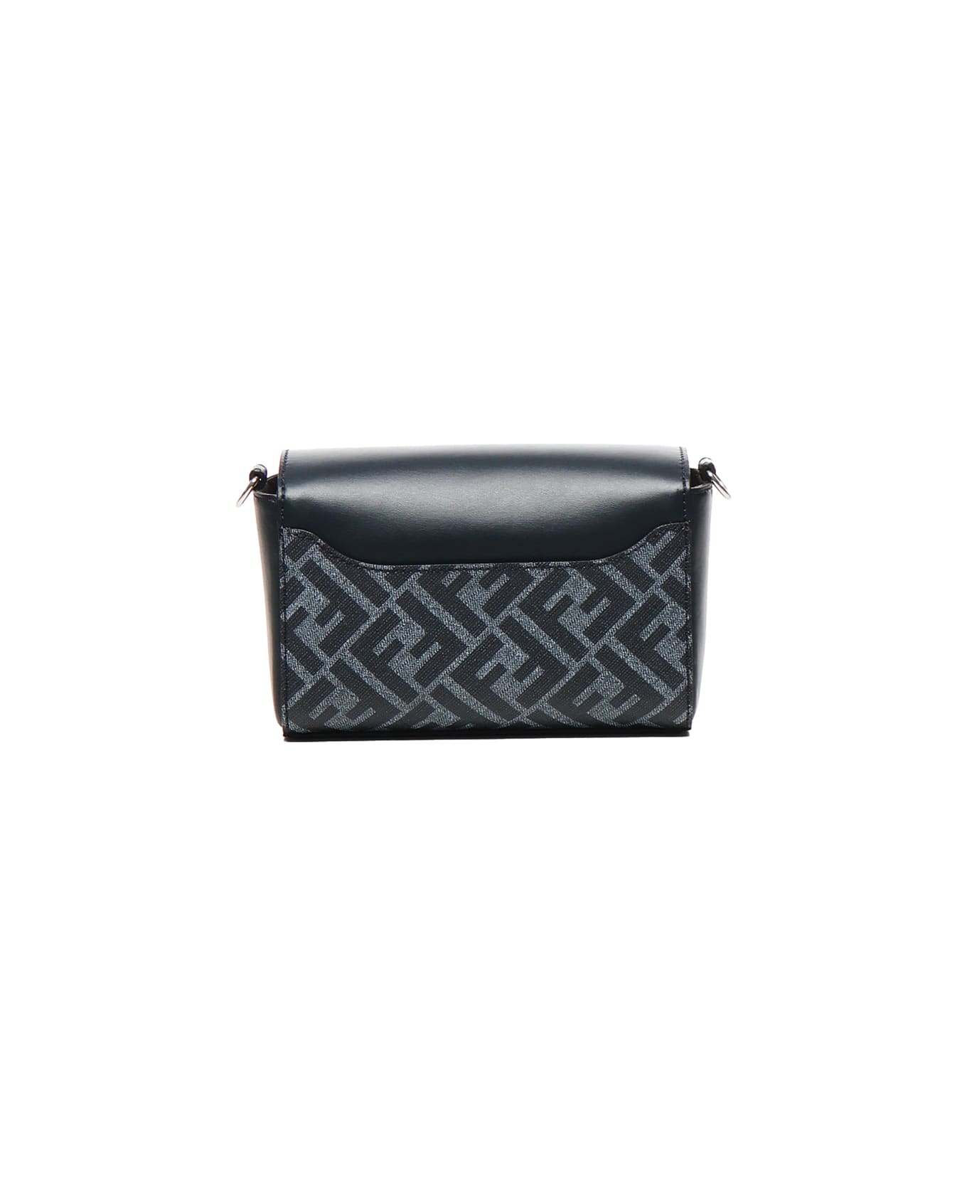 Fendi Compact Squared Ff Shoulder Bag - Blue