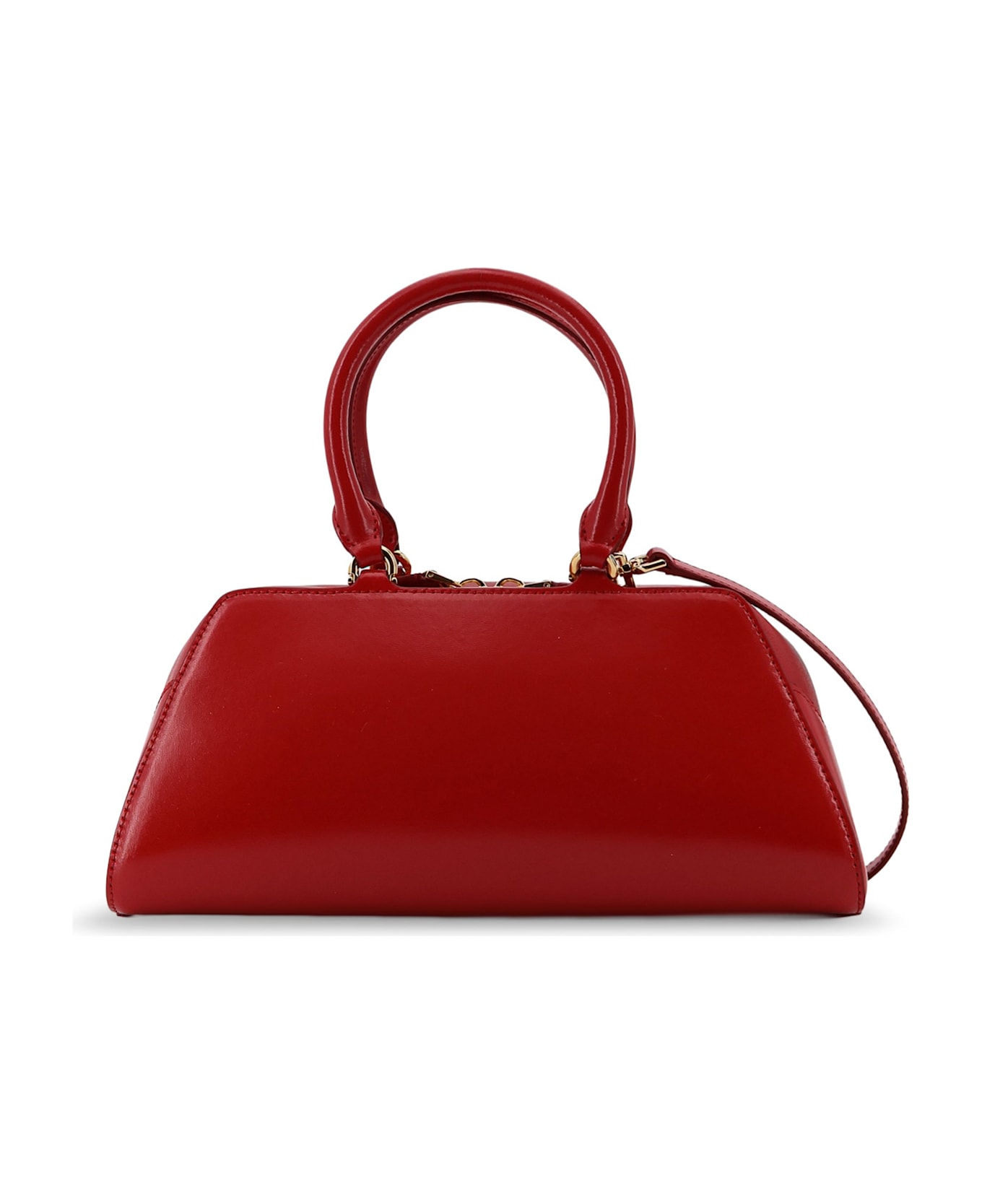 Givenchy Antigona East West Small Leather Shoulder Bag - VERMILLON