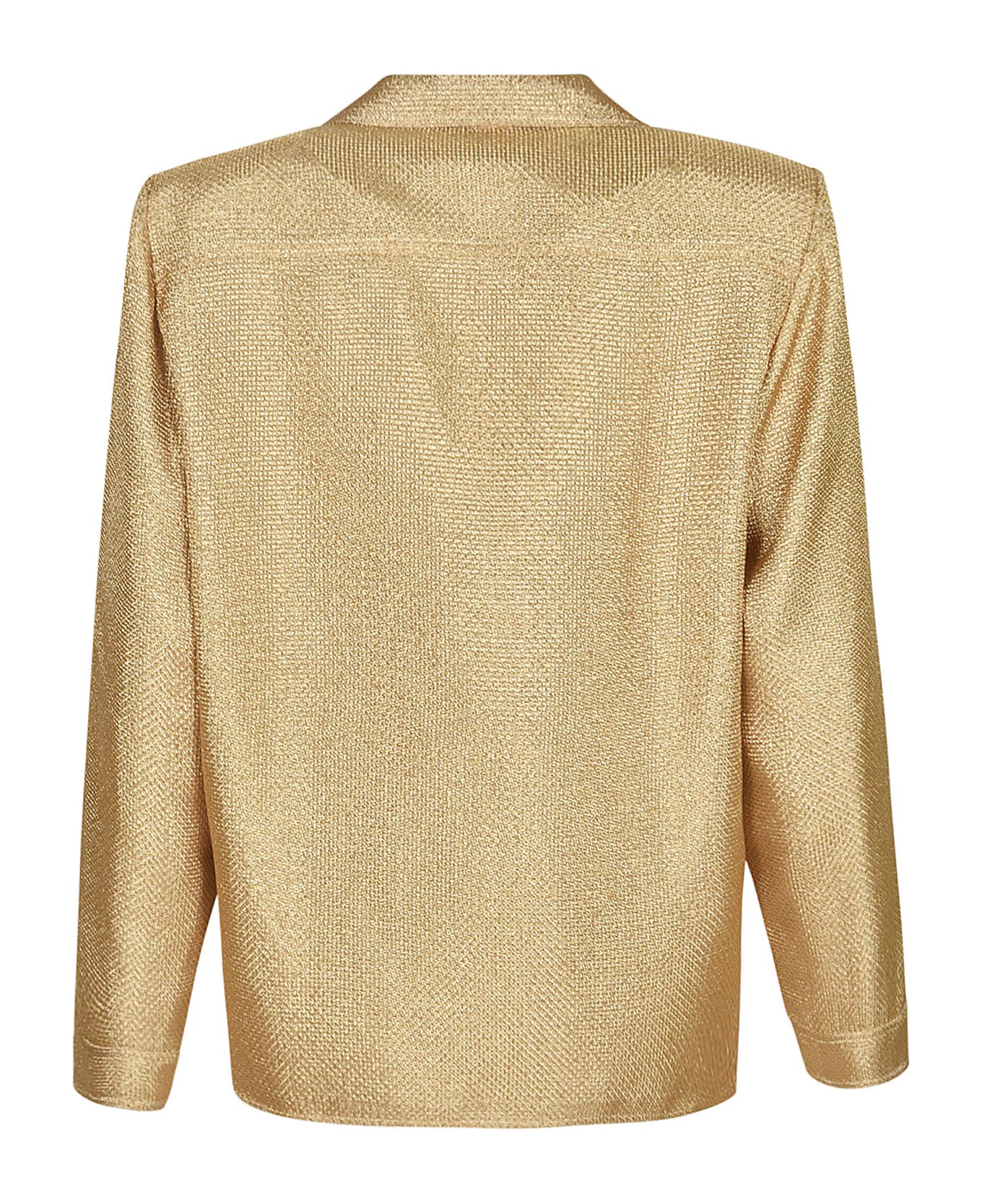 Blazé Milano Double-breasted Fitted Blazer - Gold