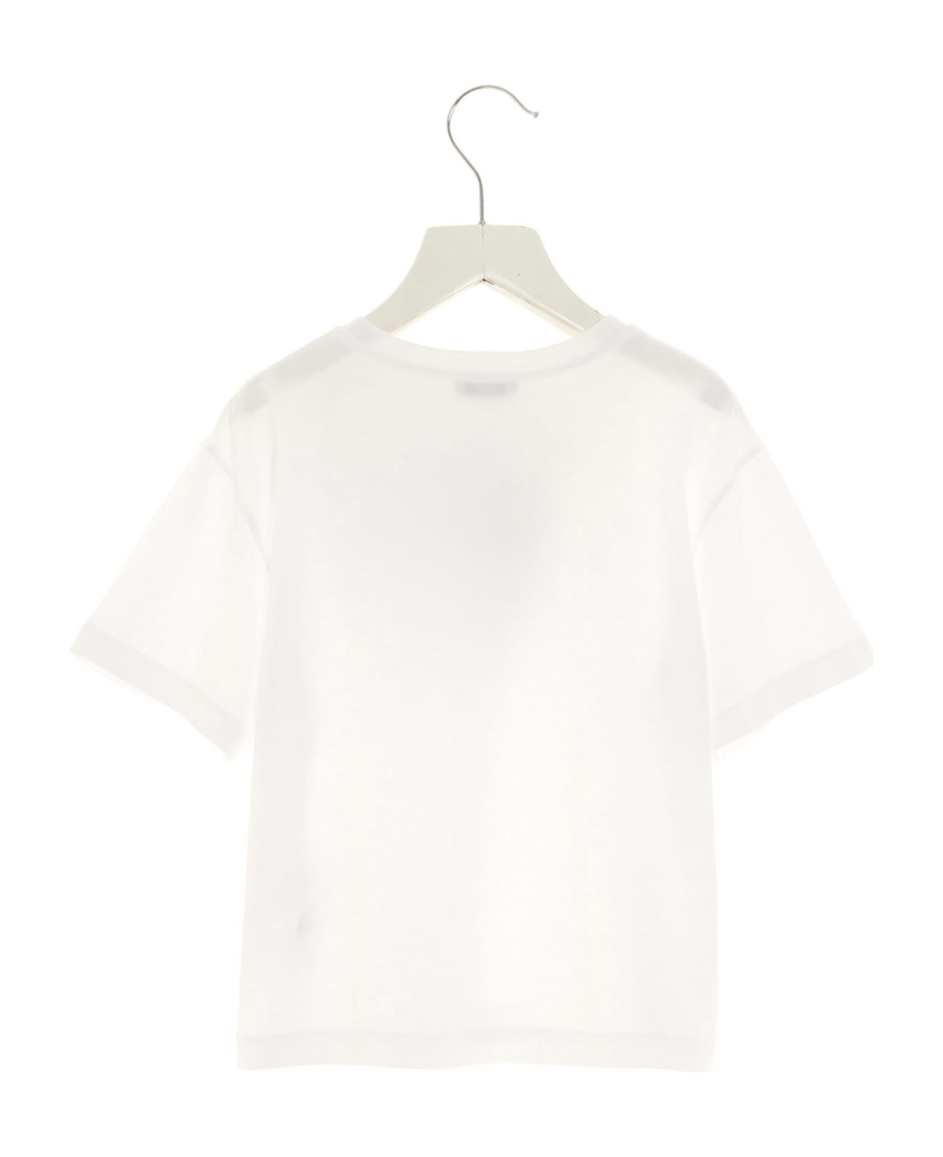 Dolce & Gabbana Crystal Logo T-shirt - White/Black