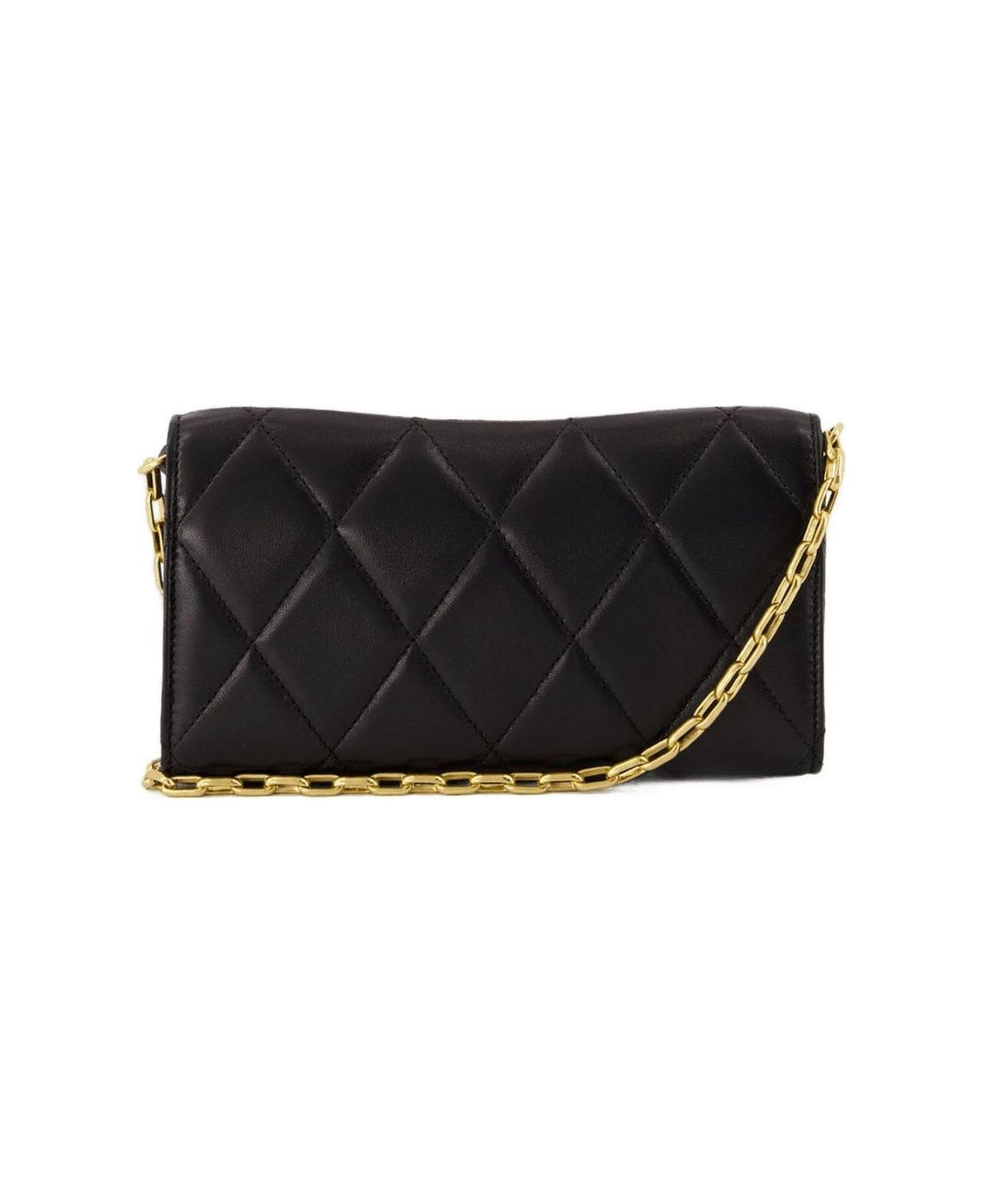 Burberry Rocking Horse Chain Strap Wallet - Black