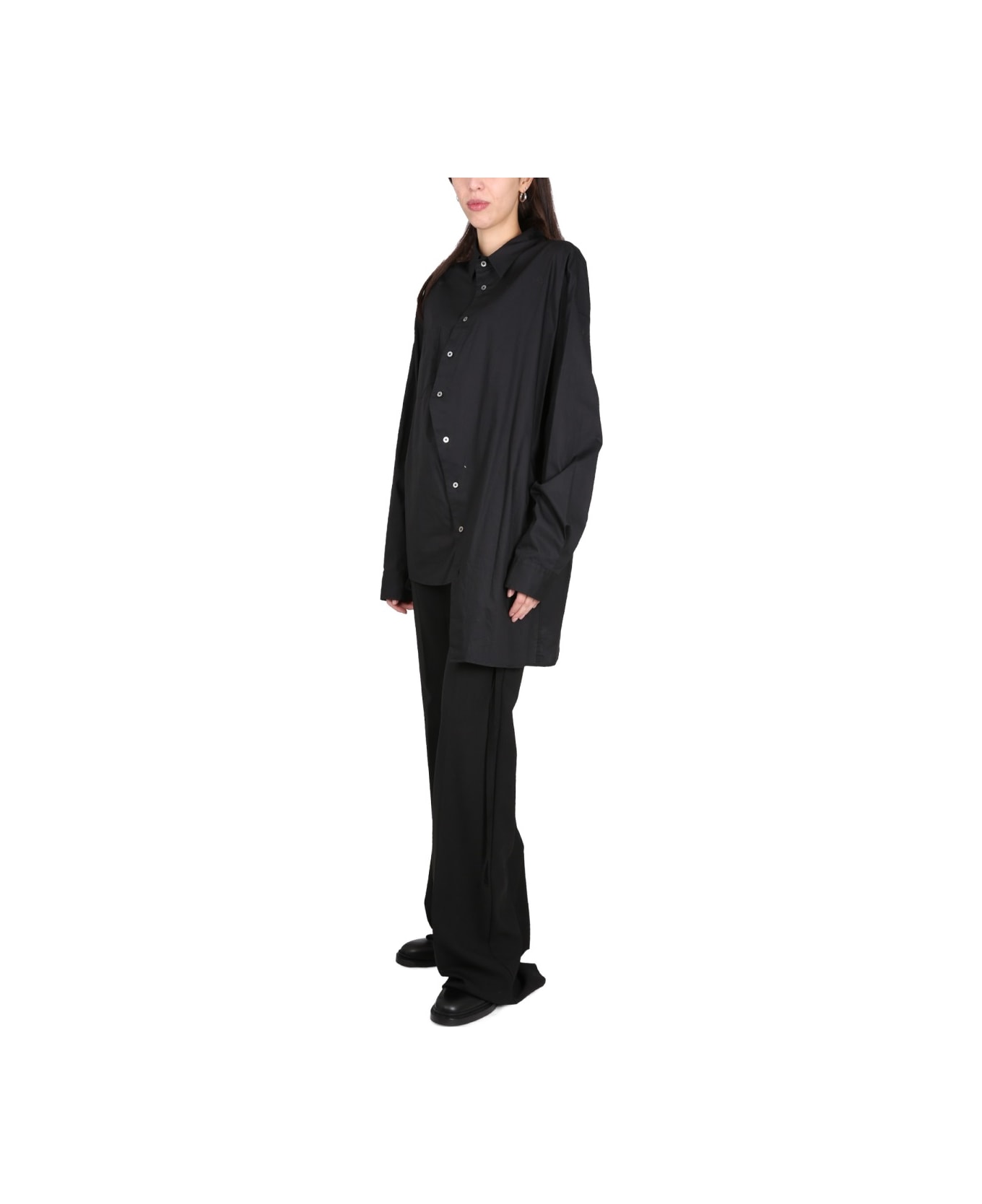 Ann Demeulemeester Asymmetrical Shirt - BLACK