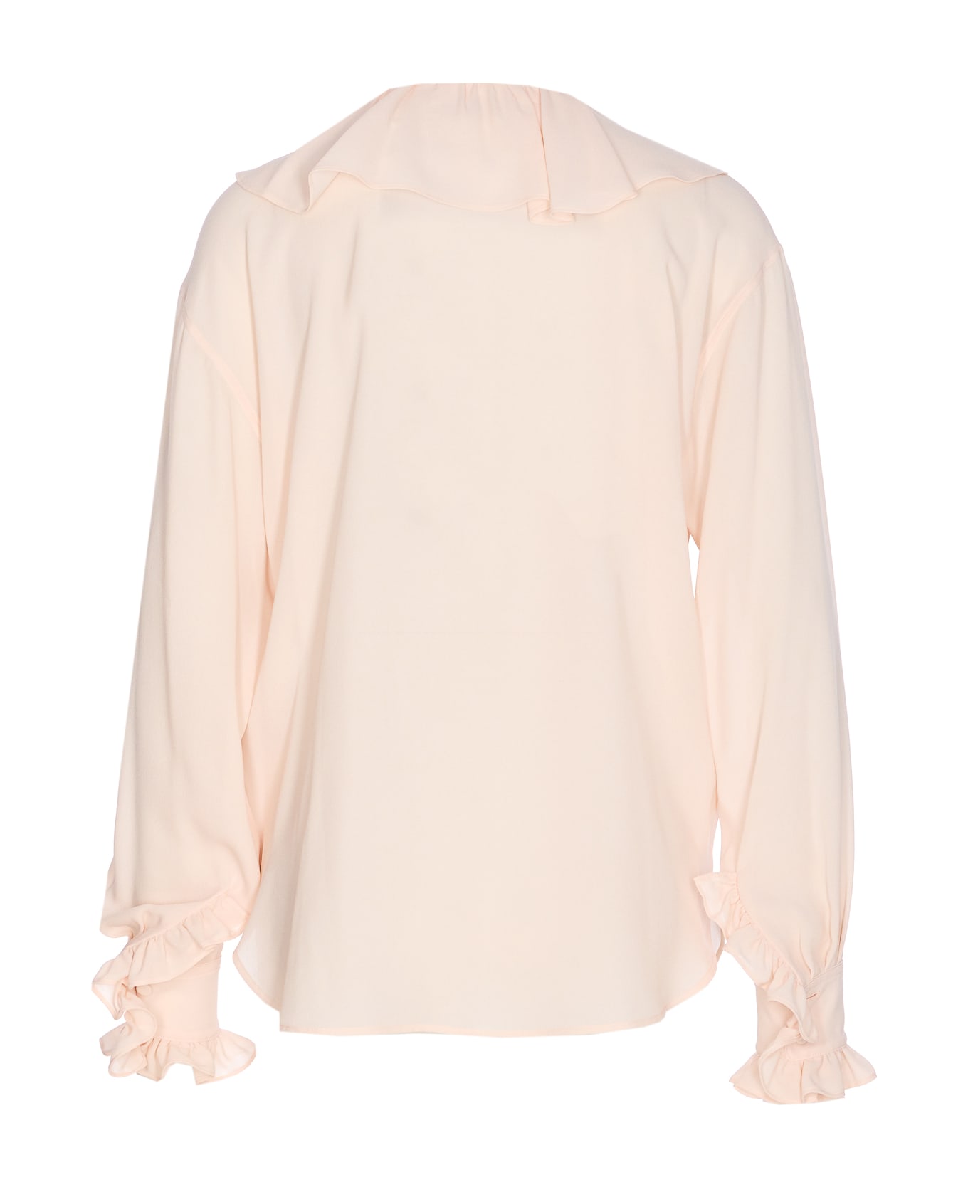 Alexander McQueen Pleated Blouse - Pink